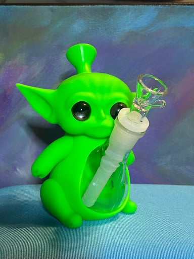 Preview pic of Glass and silicone Baby Yoda