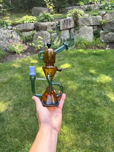 Preview pic of Premium Hookah 10” Glass Bong Water-pipes Smoking Recycler bong W/14mm bowls