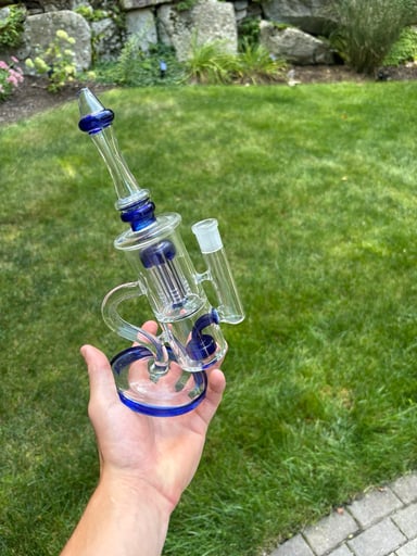 Preview pic of 10” Water Pipe Special Bong Perc Bong Smoking Hookah Heavy Glass Bongs