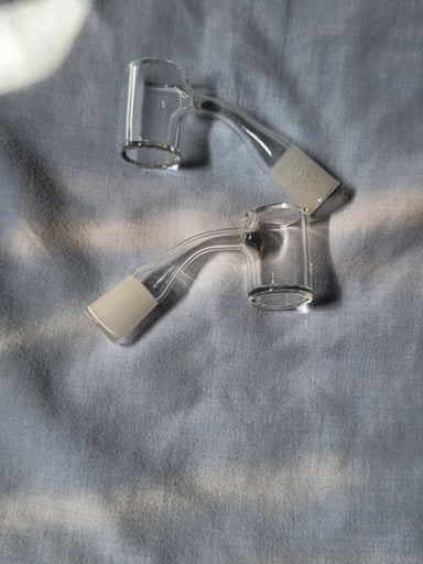 Preview pic of Bear Quartz 14mm Female 45 Degree Double Banger Bundle (2 Bangers)