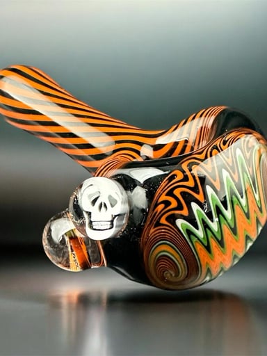 Preview pic of Halloween Spoon with Skull and Jack-o’-lantern