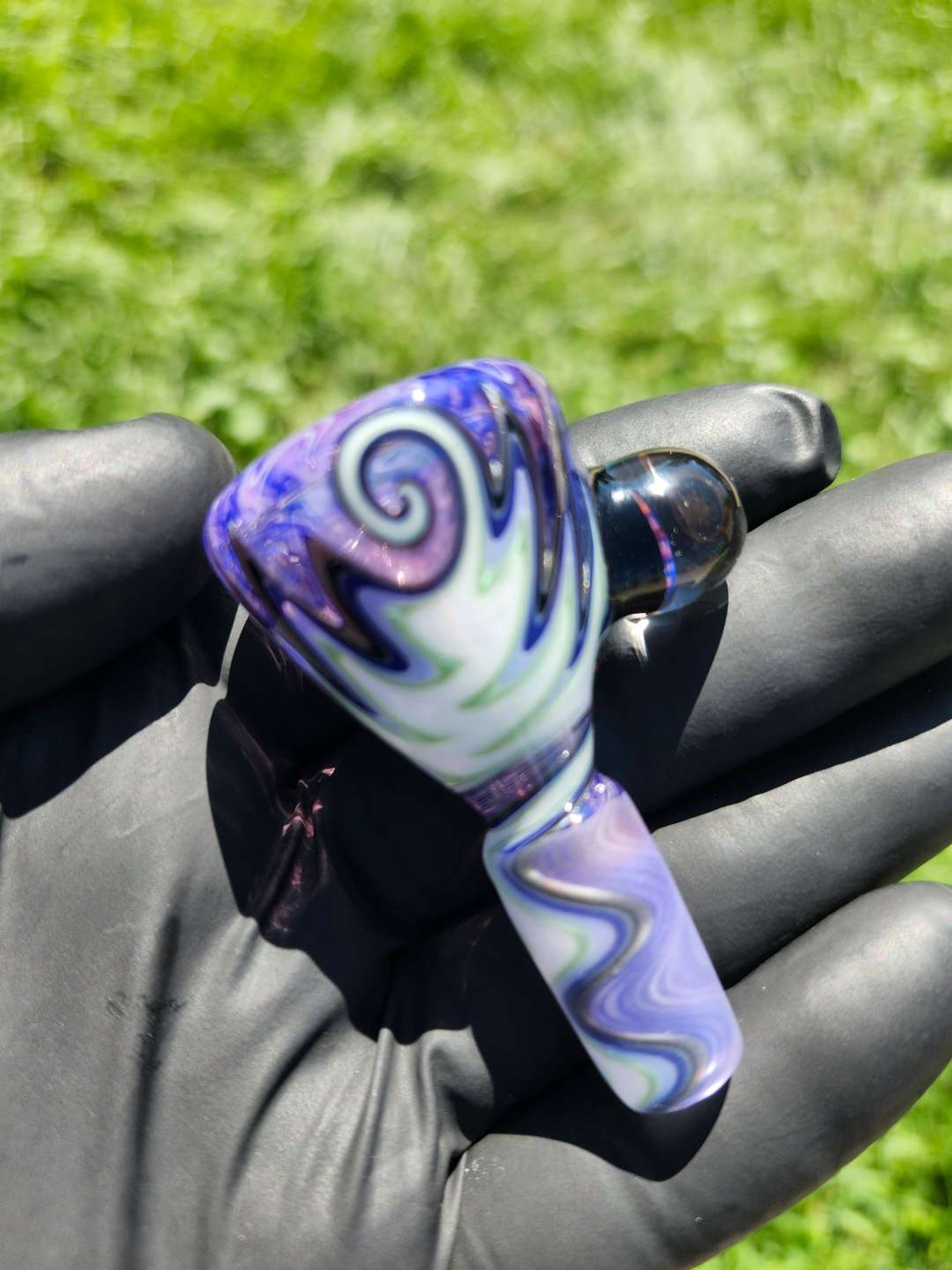 Preview pic of SLOB GLASS 4 SECTION FULLY WORKED 14MM SLIDE