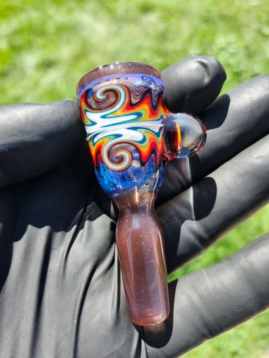 Preview pic of SLOB GLASS 4 SECTION FULLY WORKED 14MM SLIDE