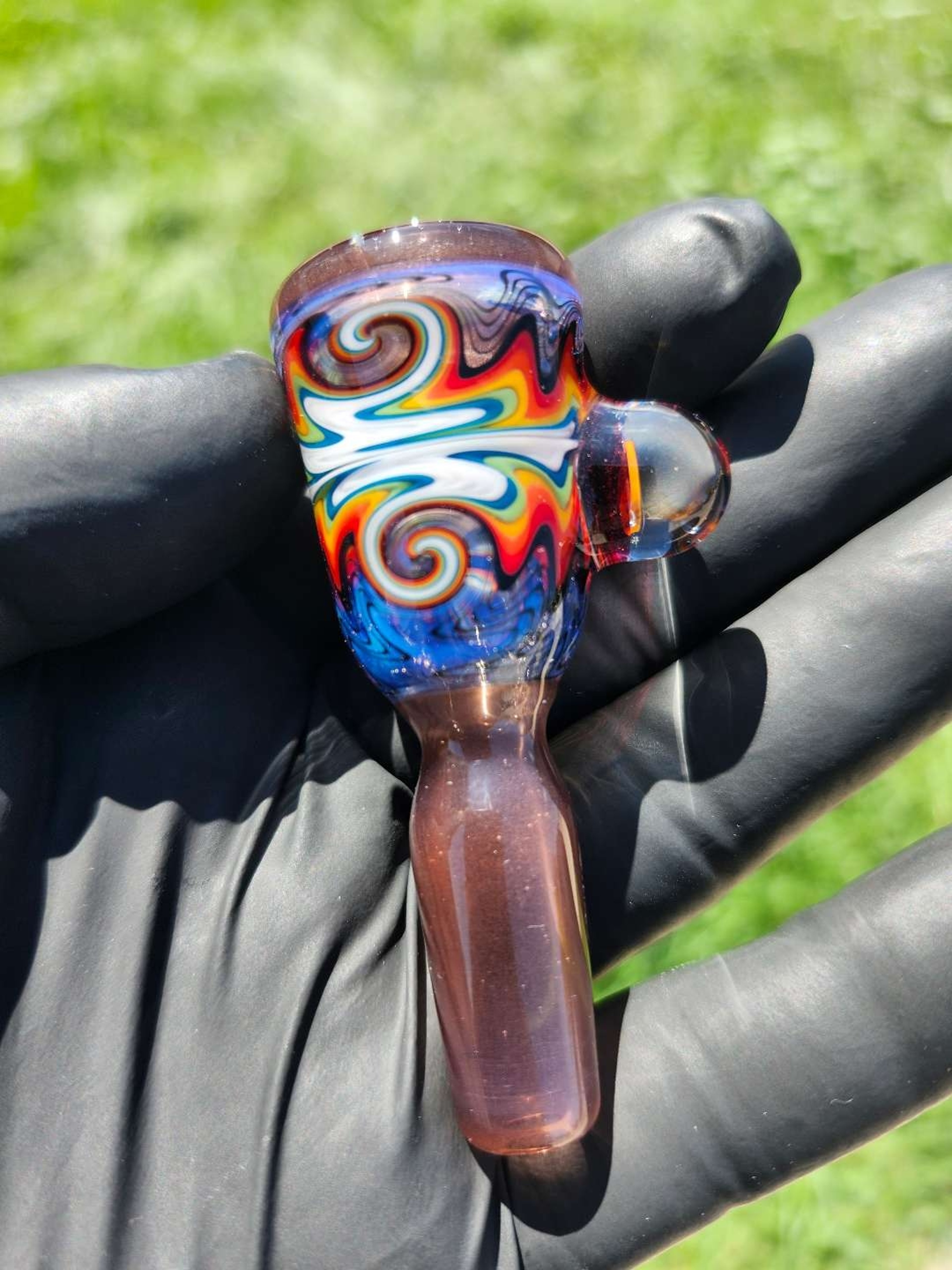 Preview pic of SLOB GLASS 4 SECTION FULLY WORKED 14MM SLIDE