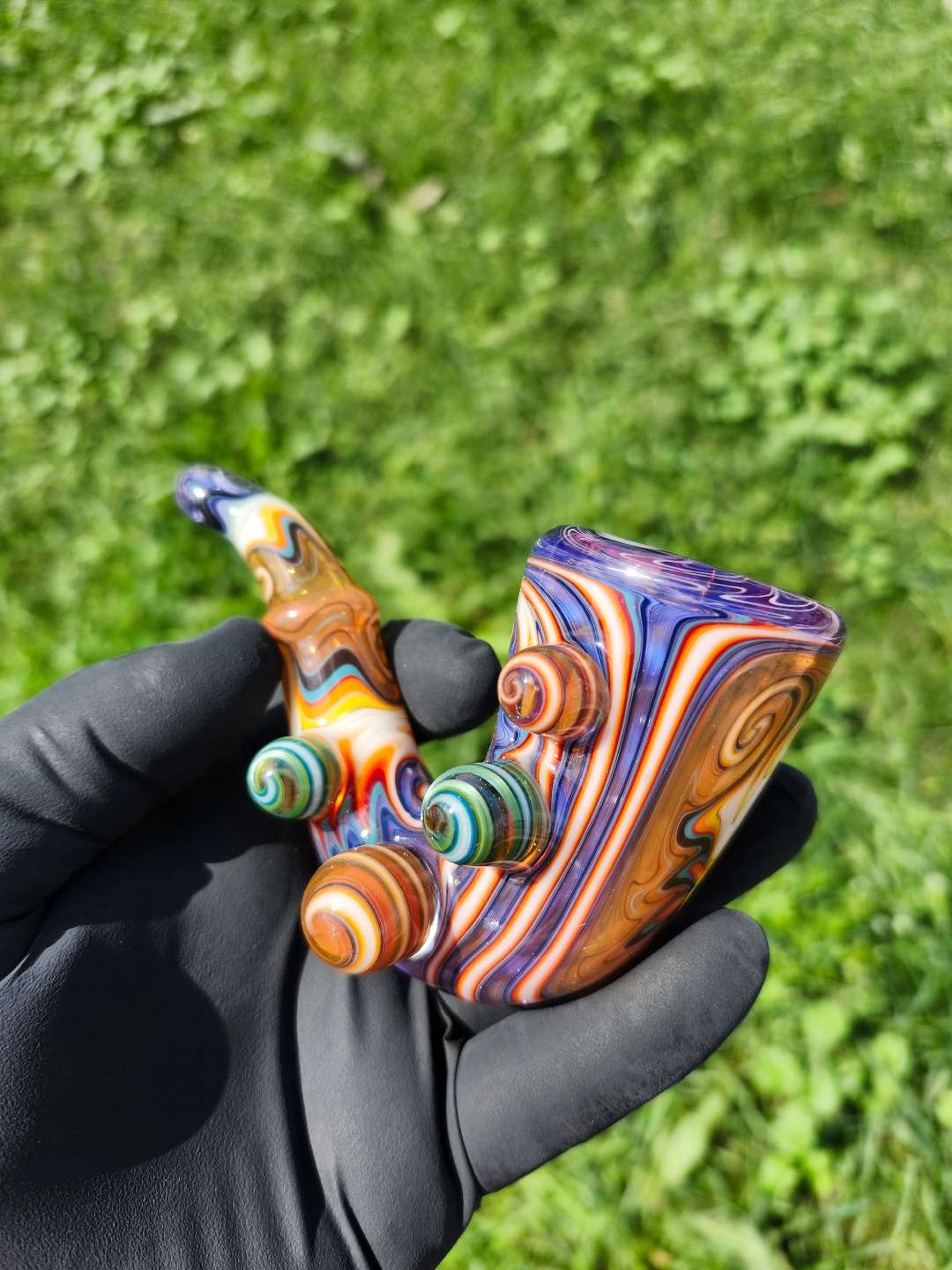 Preview pic of SLOB GLASS 8 SECTION SHERLOCK W/ SPIRAL KICKSTAND