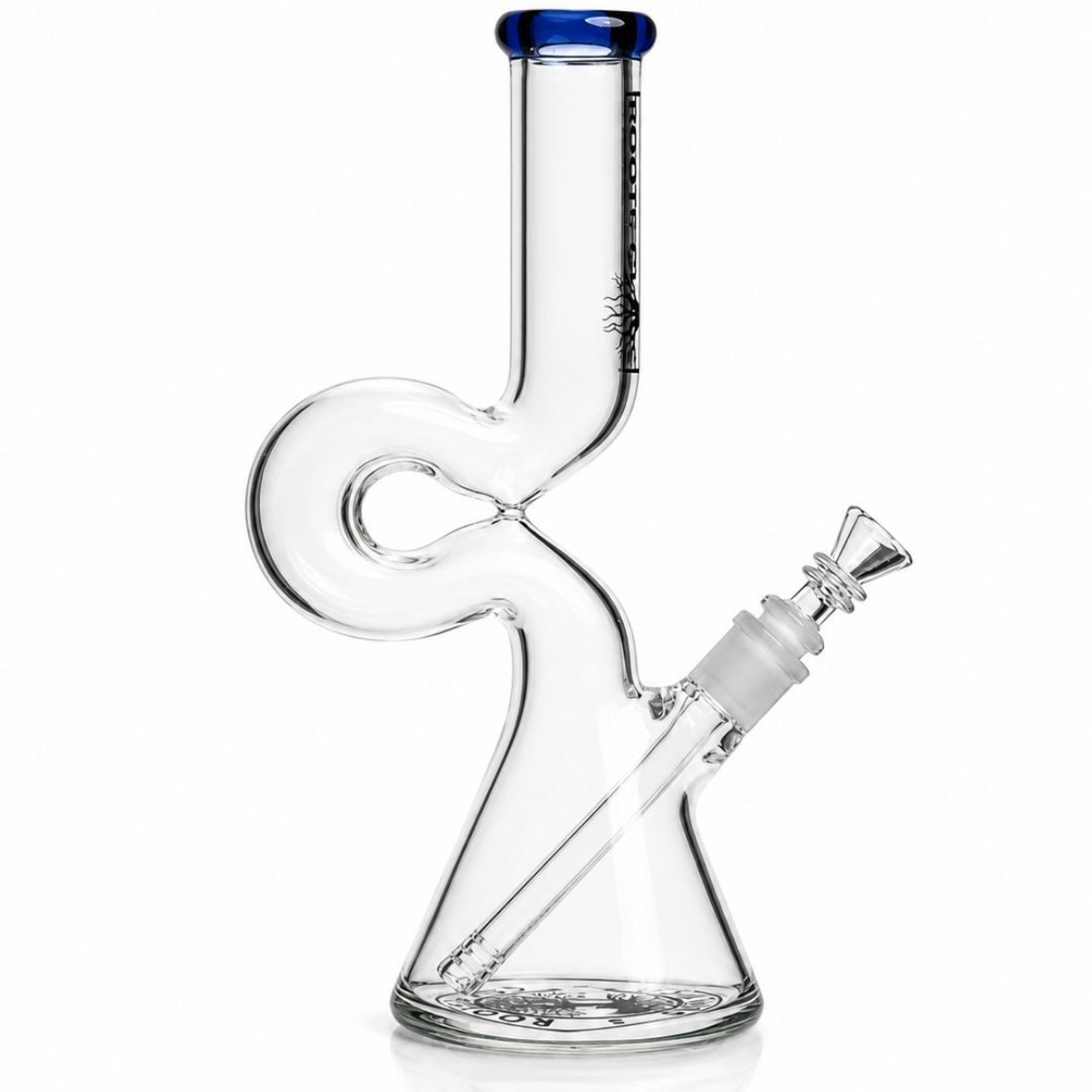 Preview pic of Roots Glass 12″ Lazy Boy Beaker - 4 COLORS