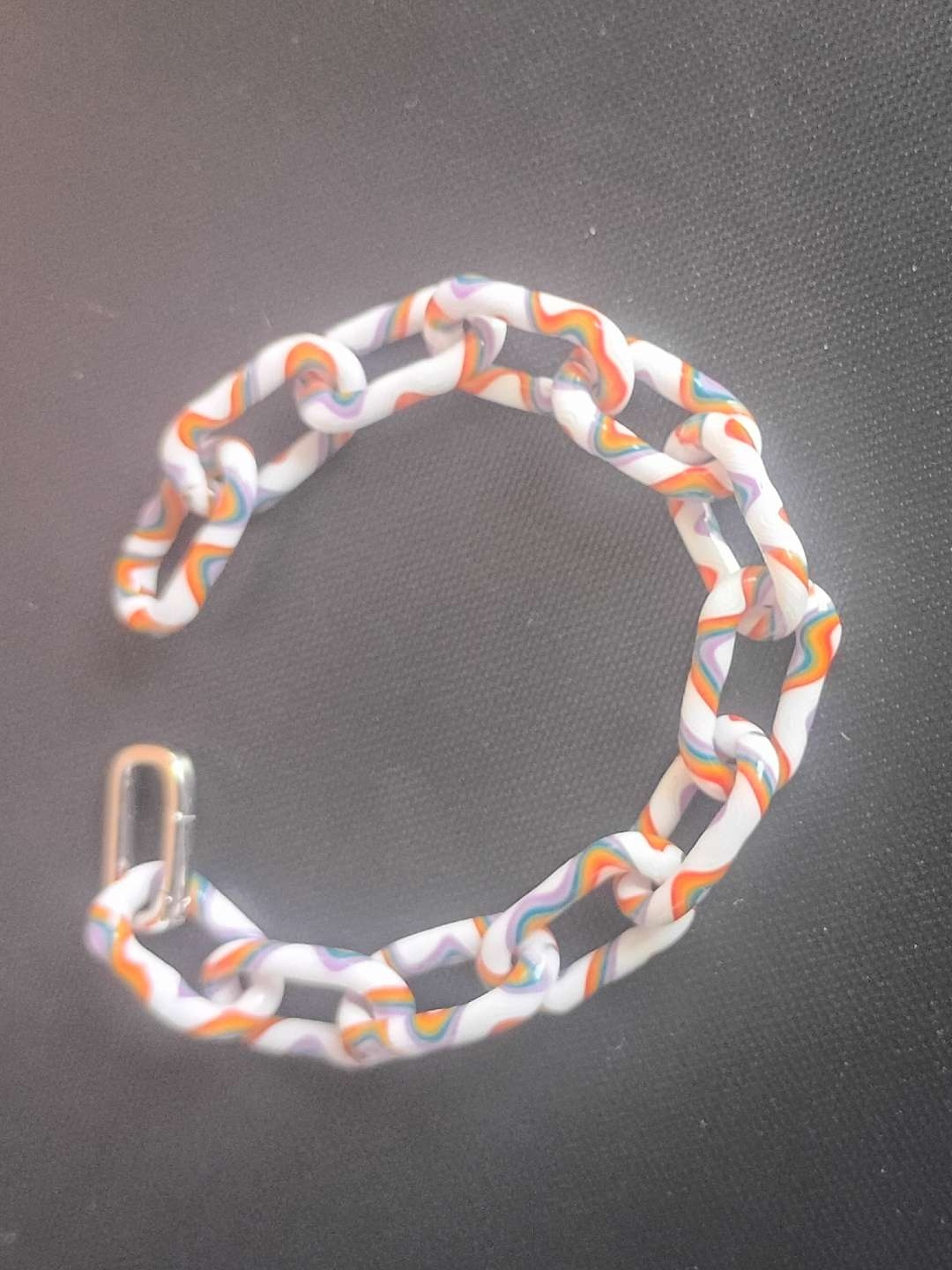 Preview pic of Rainbow and white bracelet