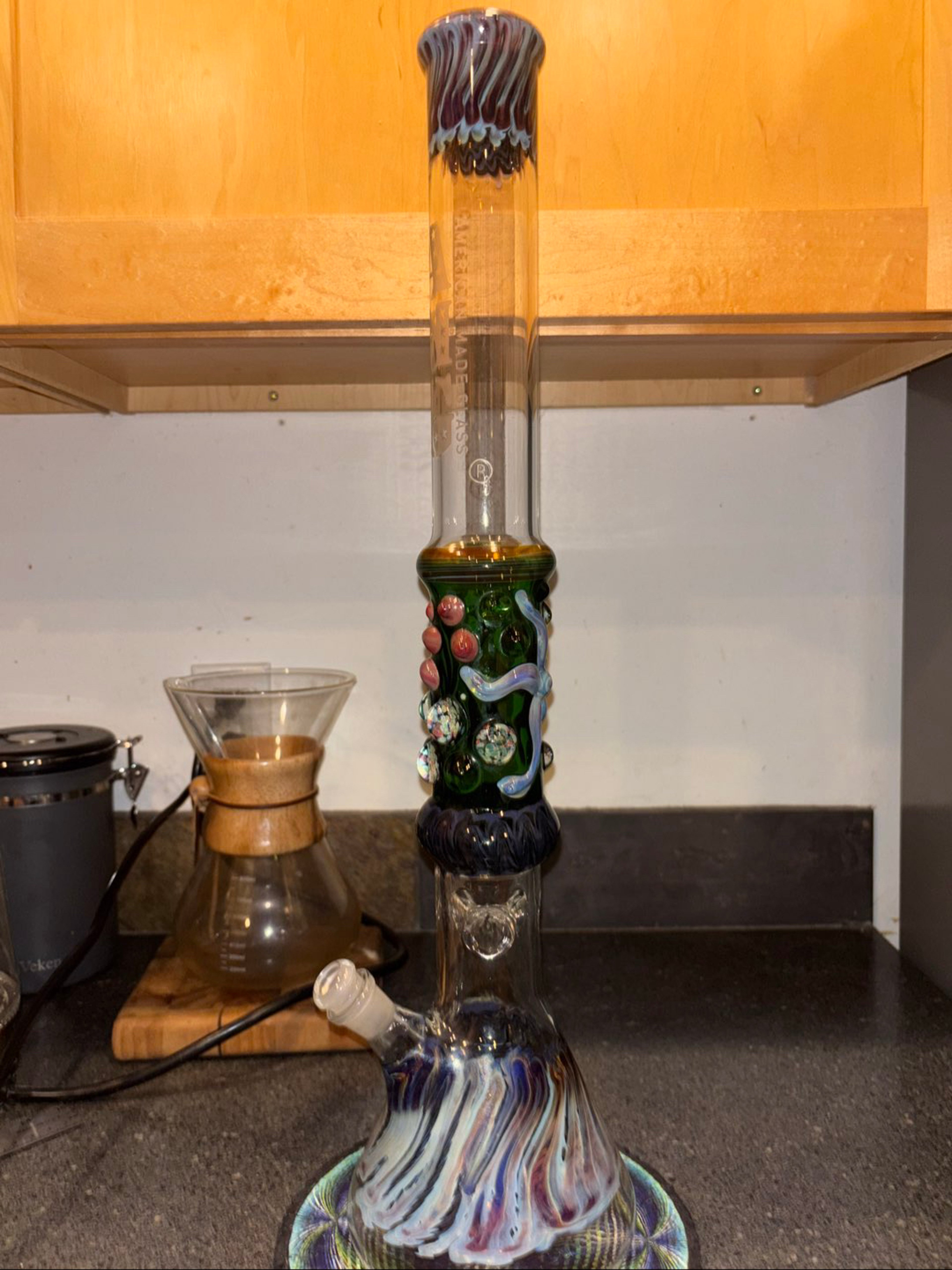 Preview pic of AMG Glass 23” worked beaker bong