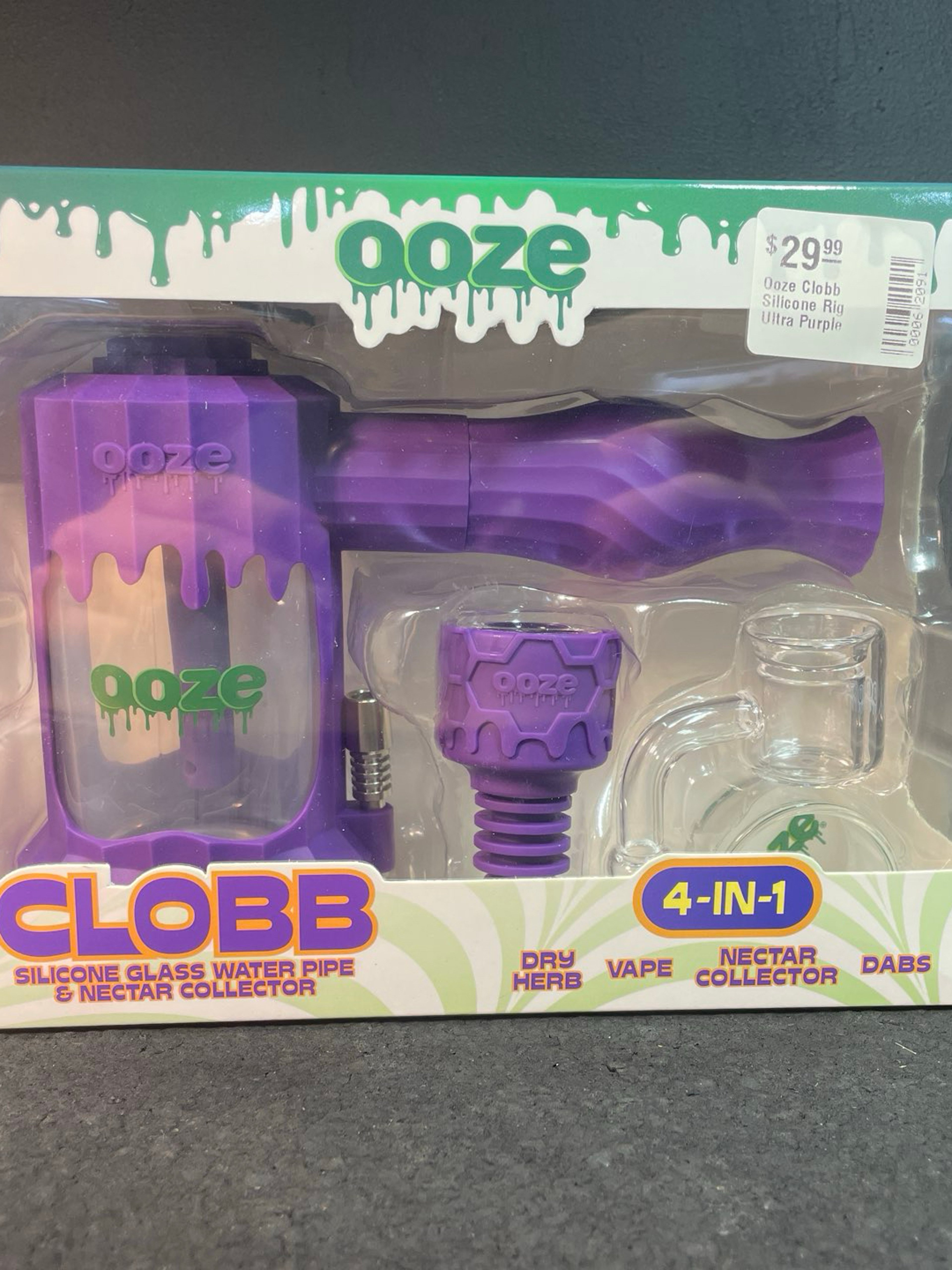 Ooze Clobb Silicone Rig Ultra Purple image 0
