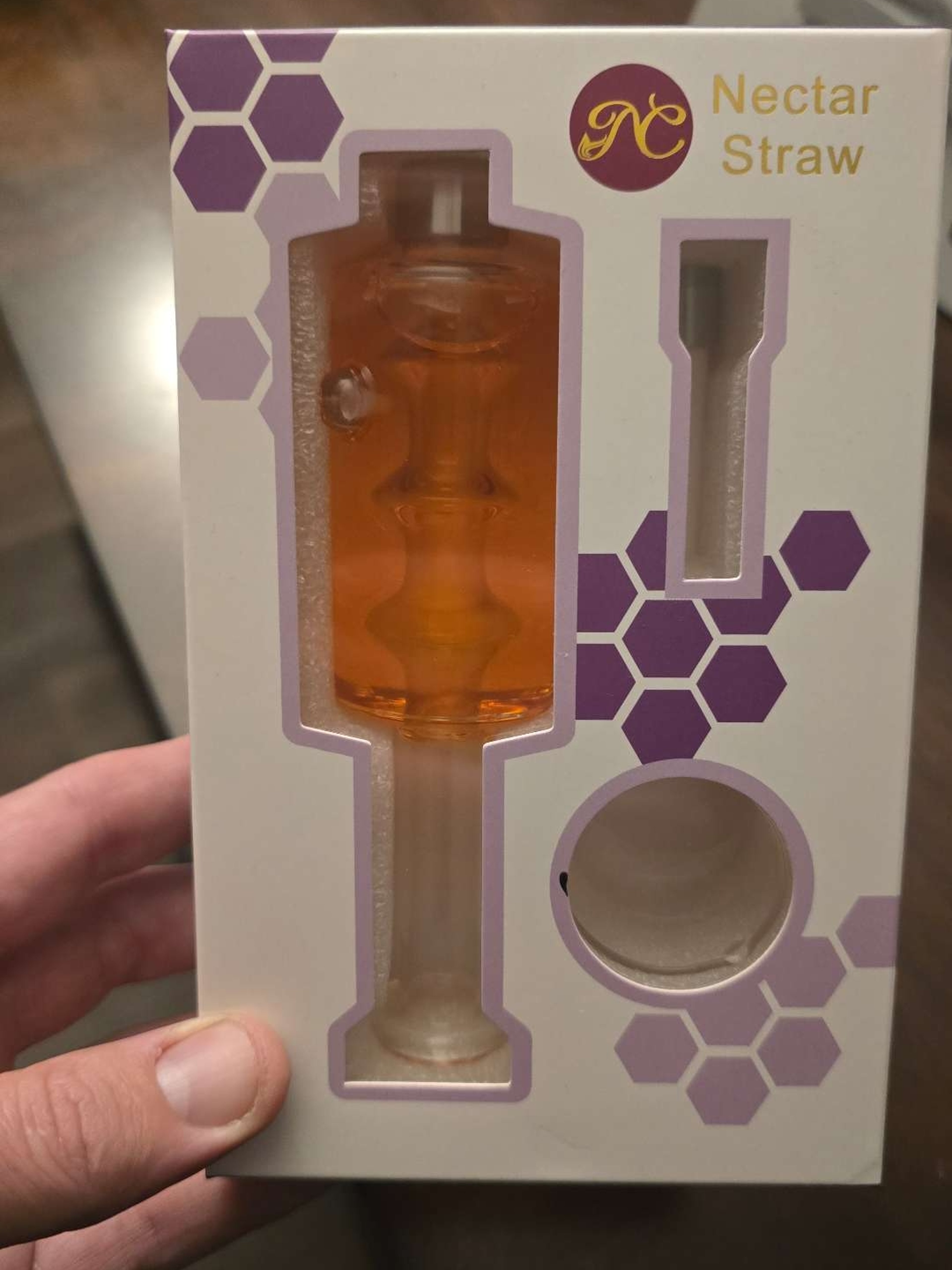 Preview pic of Glycerin Nectar Collector with dish amd straw