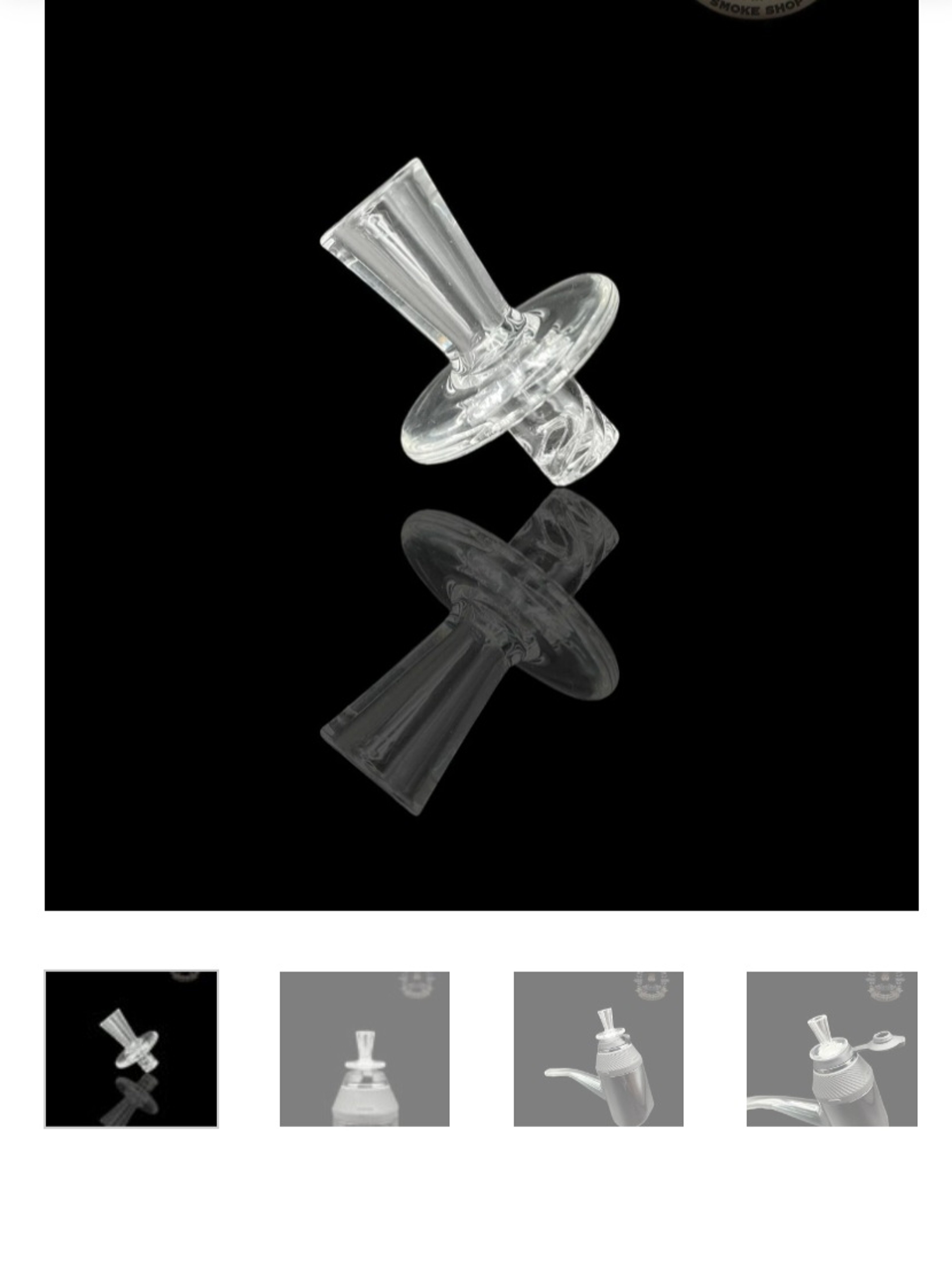 Preview pic of BRADLEY MILLER: CLEAR HYBRID PUFFCO PROXY v1 SPINNER BALL CAP and comes with the tuff tether