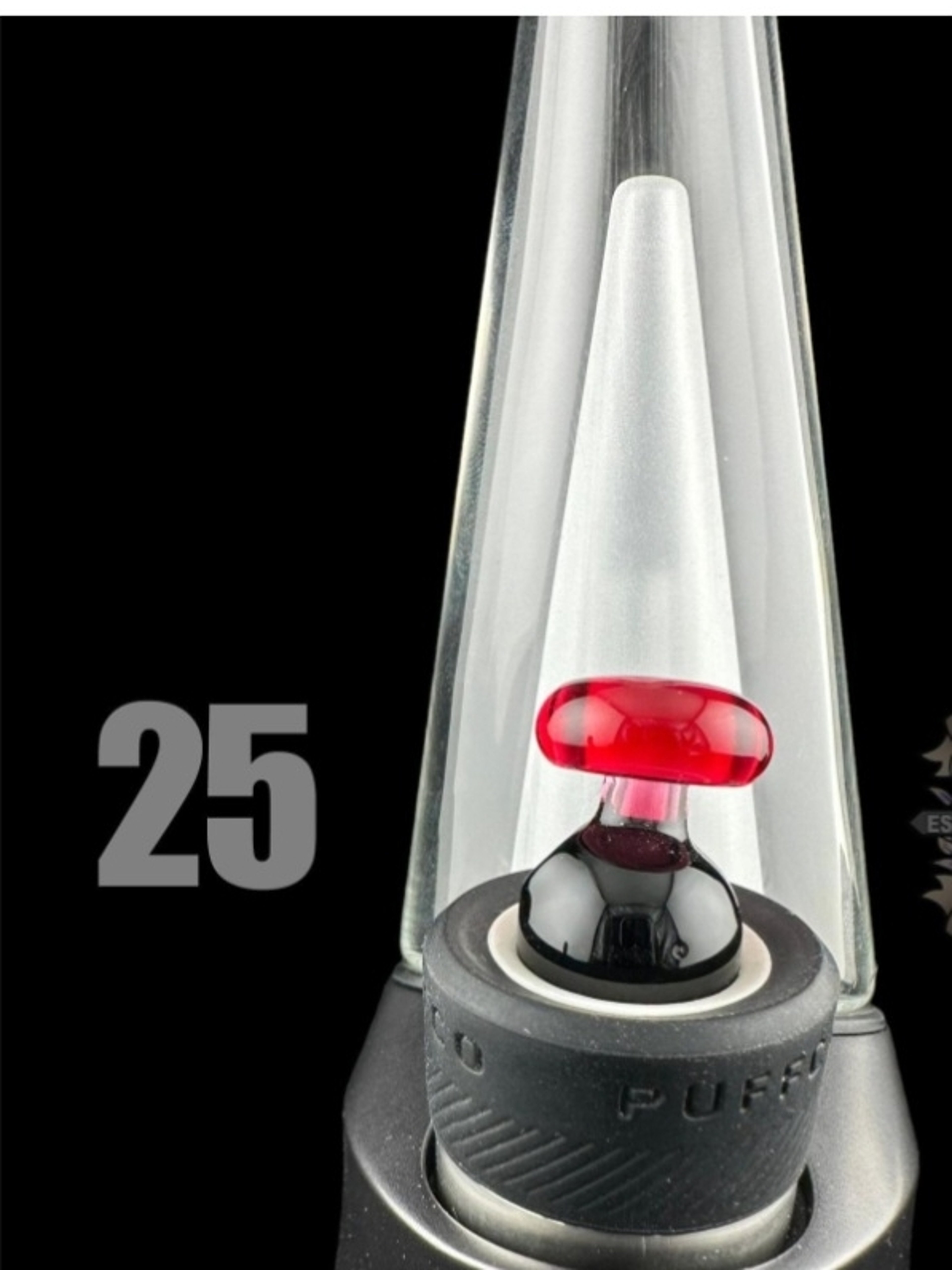 Preview pic of CHEVELLE GLASS: DUAL COLOR PUFFCO PEAK BUBBLE CAP