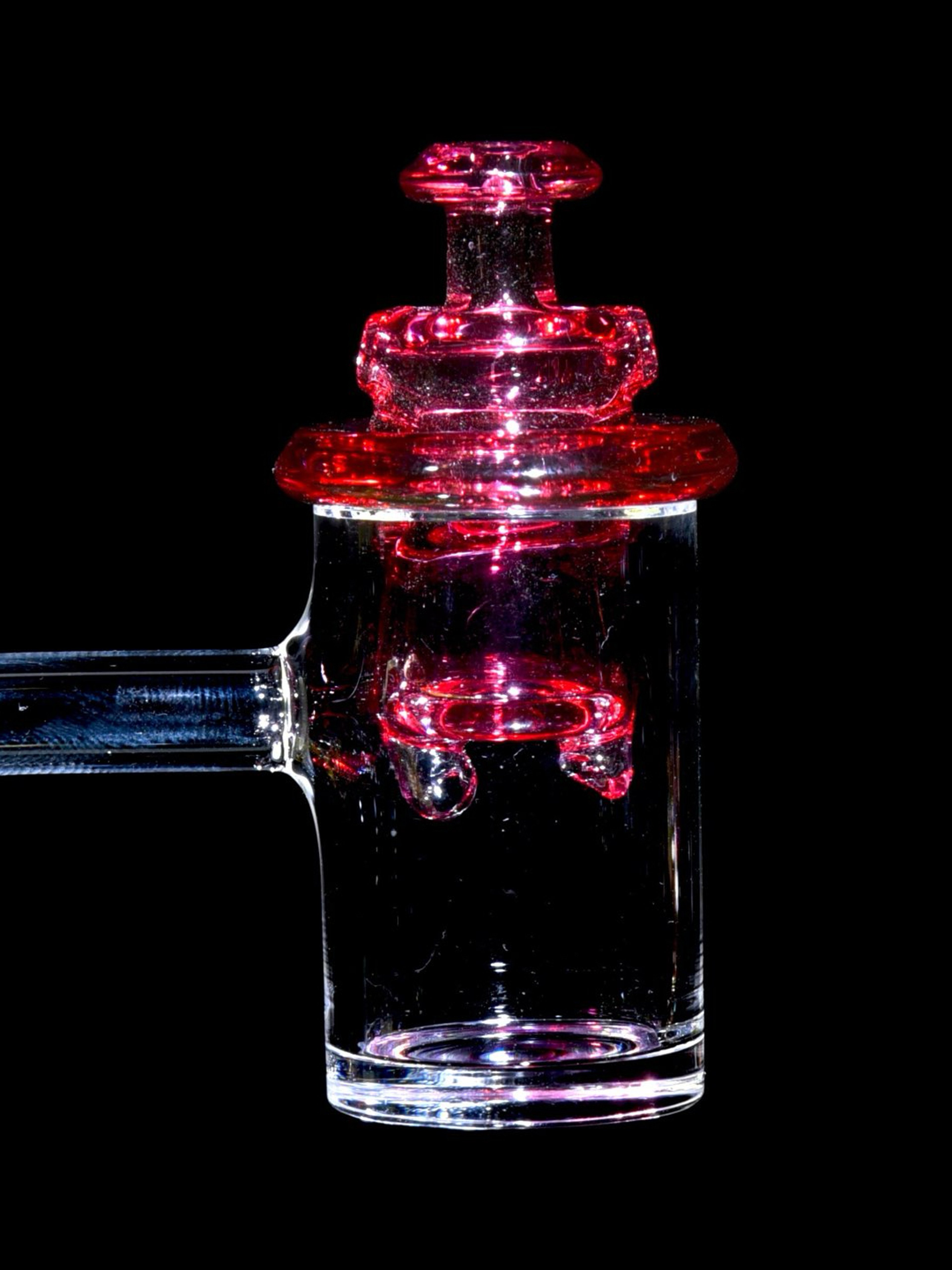 Preview pic of Capt’n Cronic - Full-color Dual-intake Spinner Cap for 25mm Bucket Bangers - Gold Ruby
