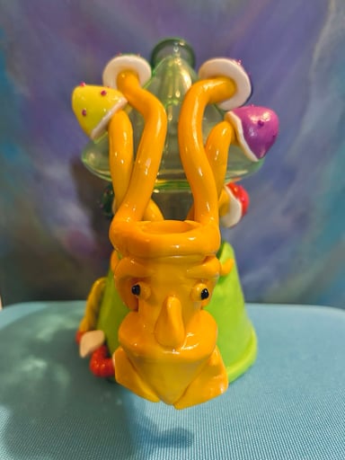 Preview pic of Glass and Ceramic hand crafted Kraken bong