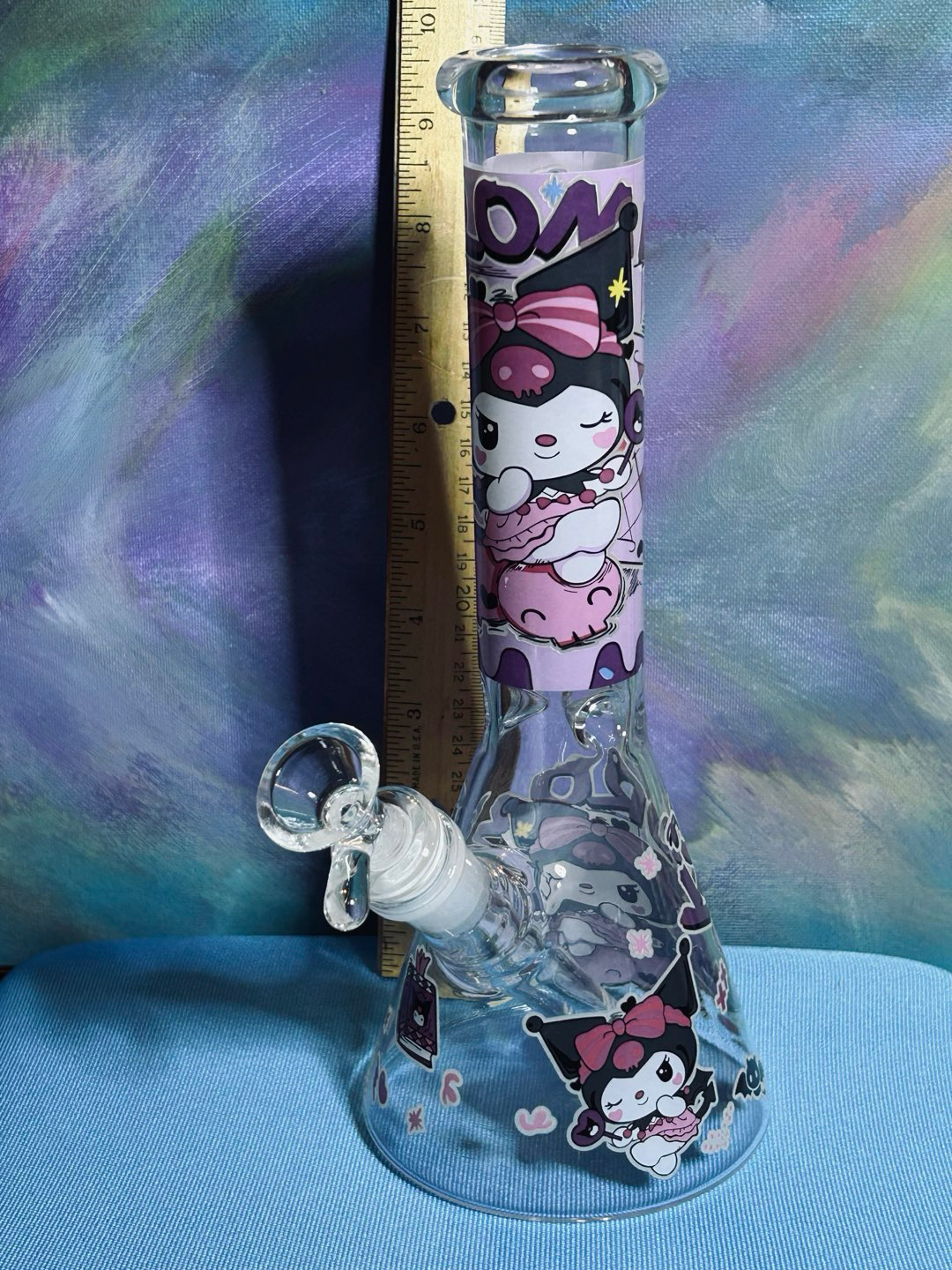 Kuromi glass beaker bong image 0