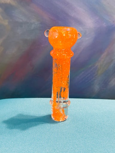 Preview pic of Glass Glycerin Orange Glitter Hand Pioe