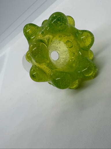 Preview pic of 18mm Ooze Green Handblown Bowlpiece