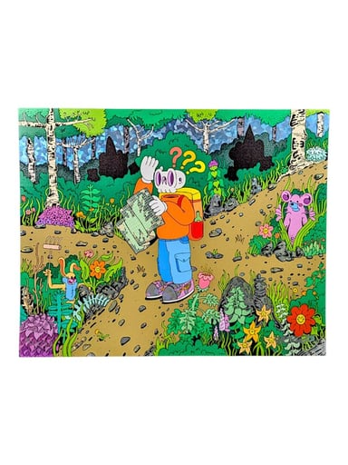 Preview pic of Skully Vibes "Lost in the Woods" Mini Print