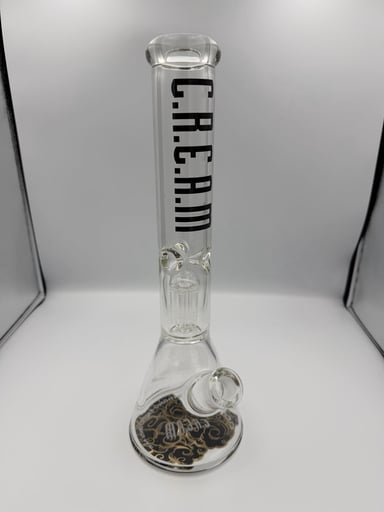 Preview pic of C.R.E.A.M 15” Straight Glass Bong Borosilicate 7mm Tube 14mm Female w/ Box