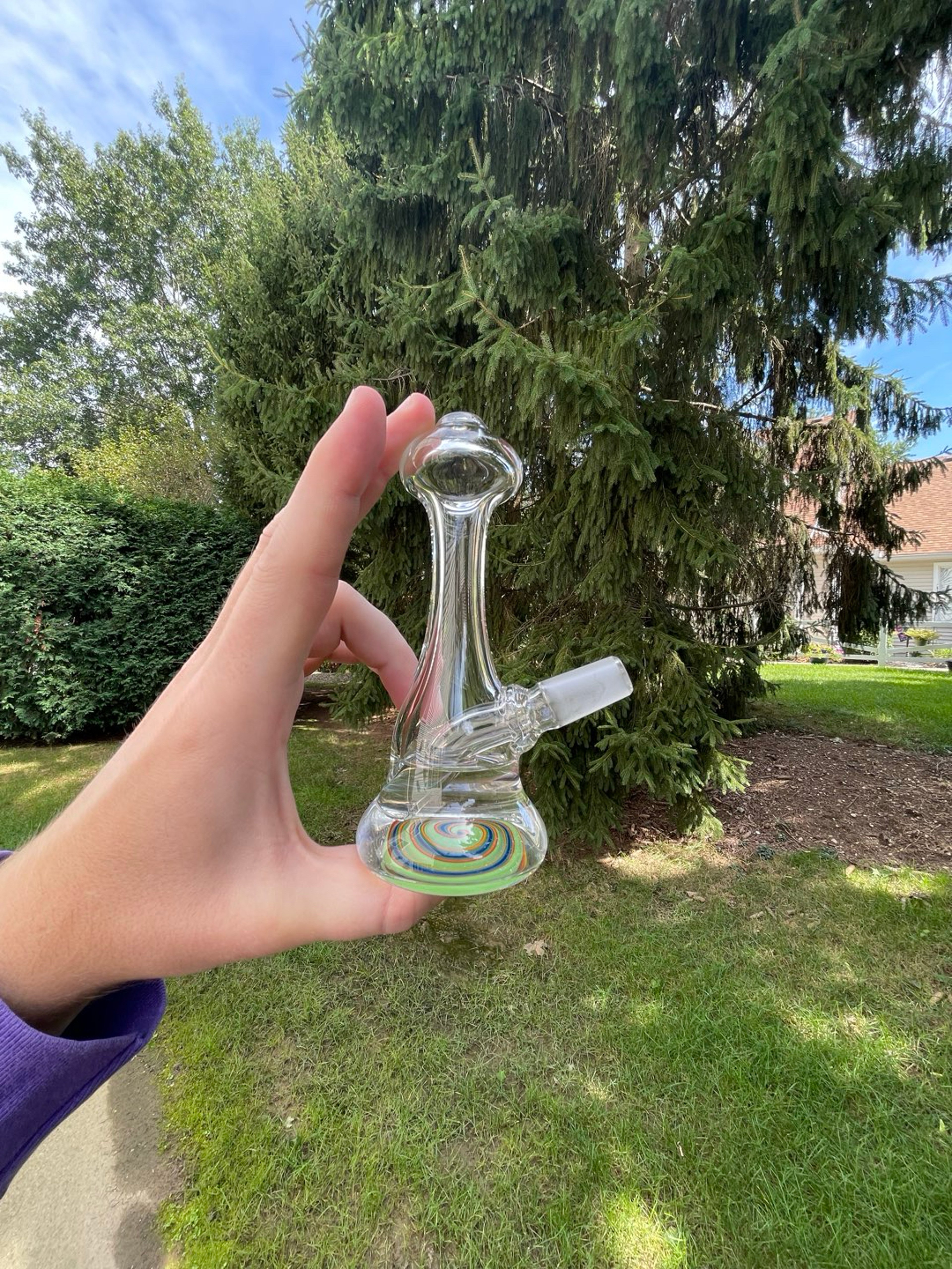 Preview pic of Mushroom Top clear Mini Rig 5”