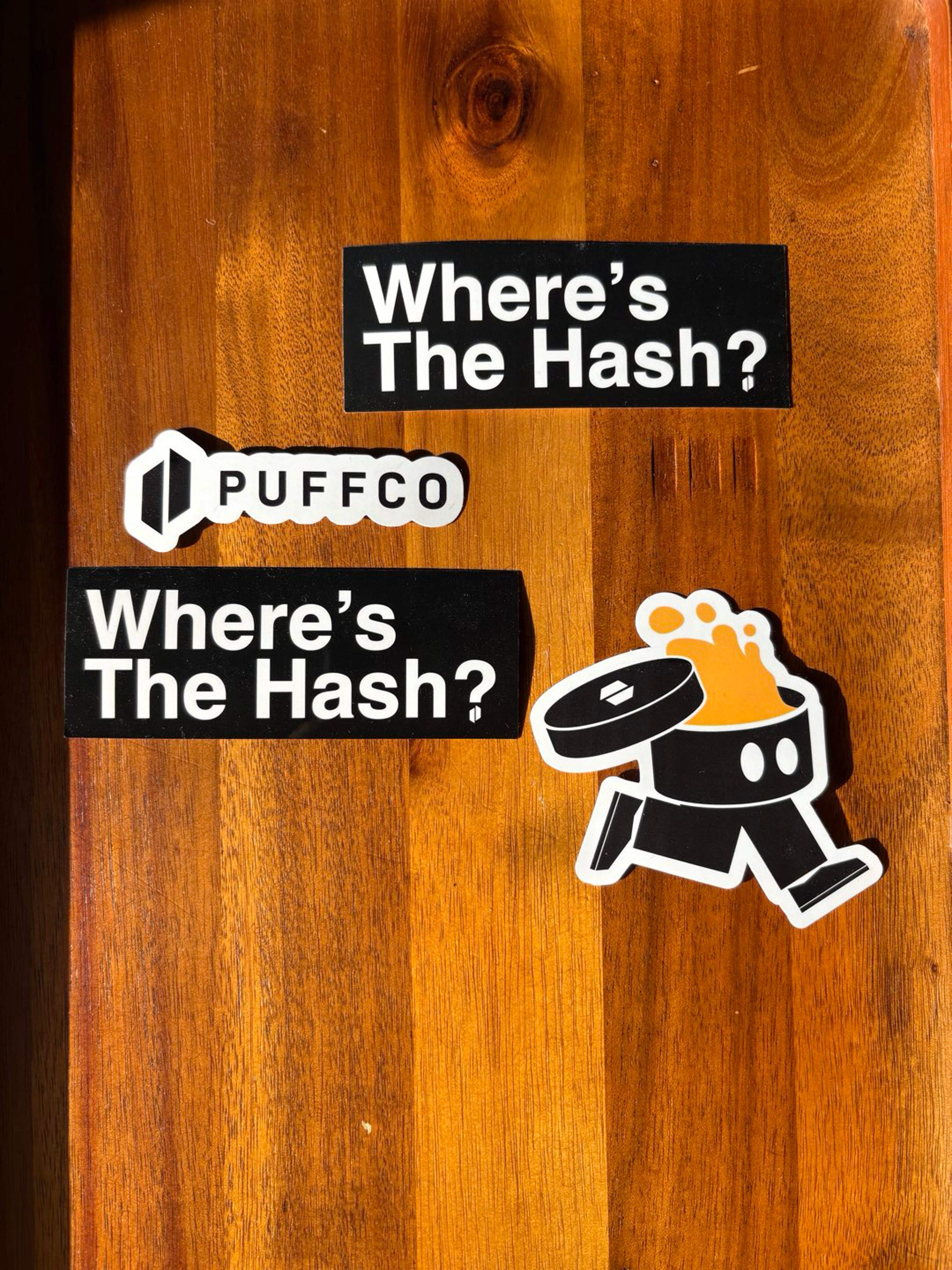 Preview pic of *BUNDLE* Puffco Stickers: Where’s The Hash?