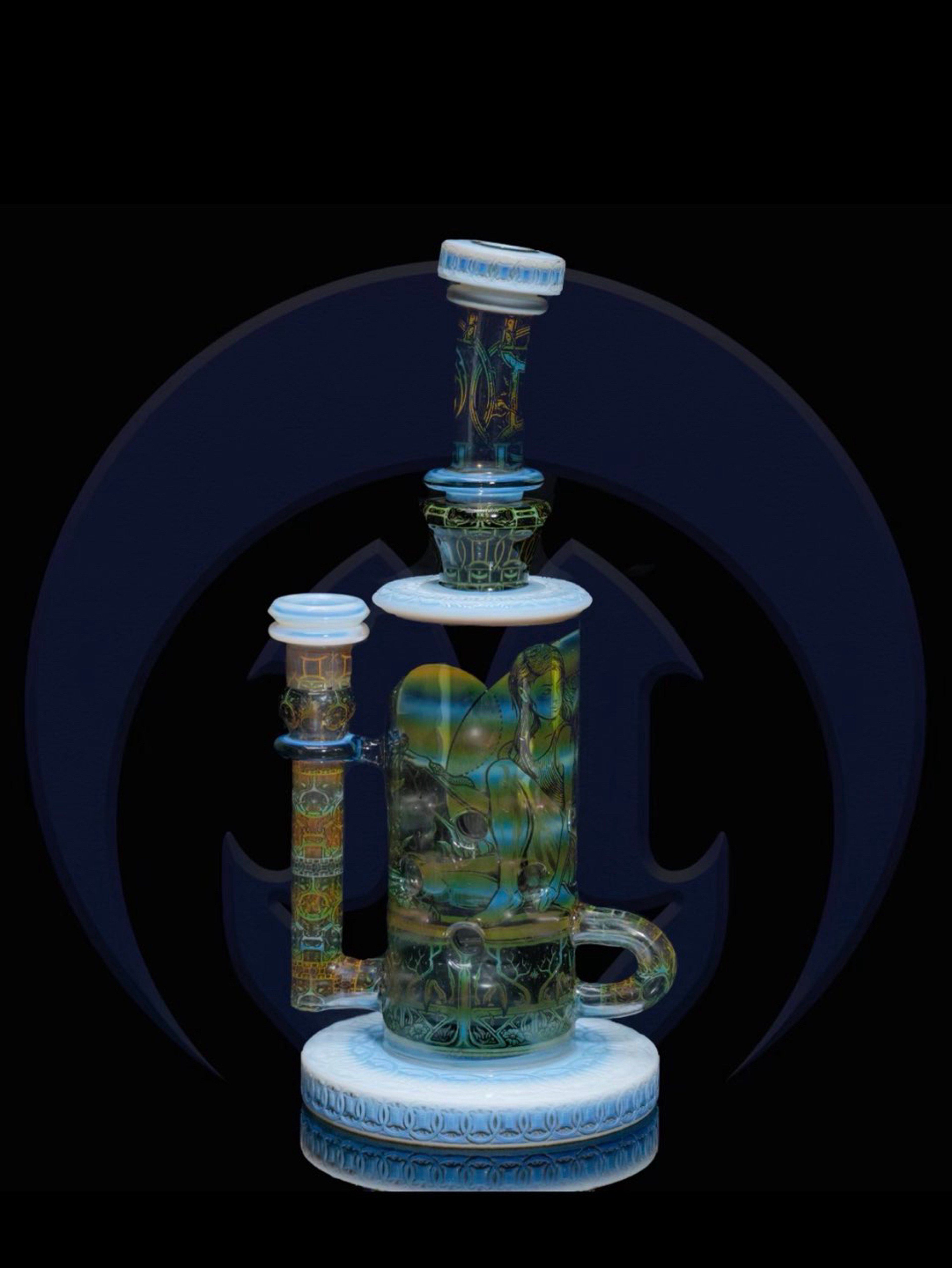 Preview pic of Mothership Genini series SFK, blasted/carved Muria, base and mouth piece