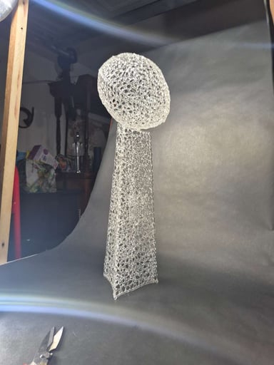 Preview pic of Life size networked NFL super bowl Lombardi Trophy.