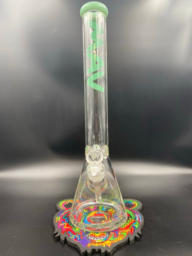 Preview pic of MAV Glass 18" x 9mm Classic Beaker Bong Sea Foam green