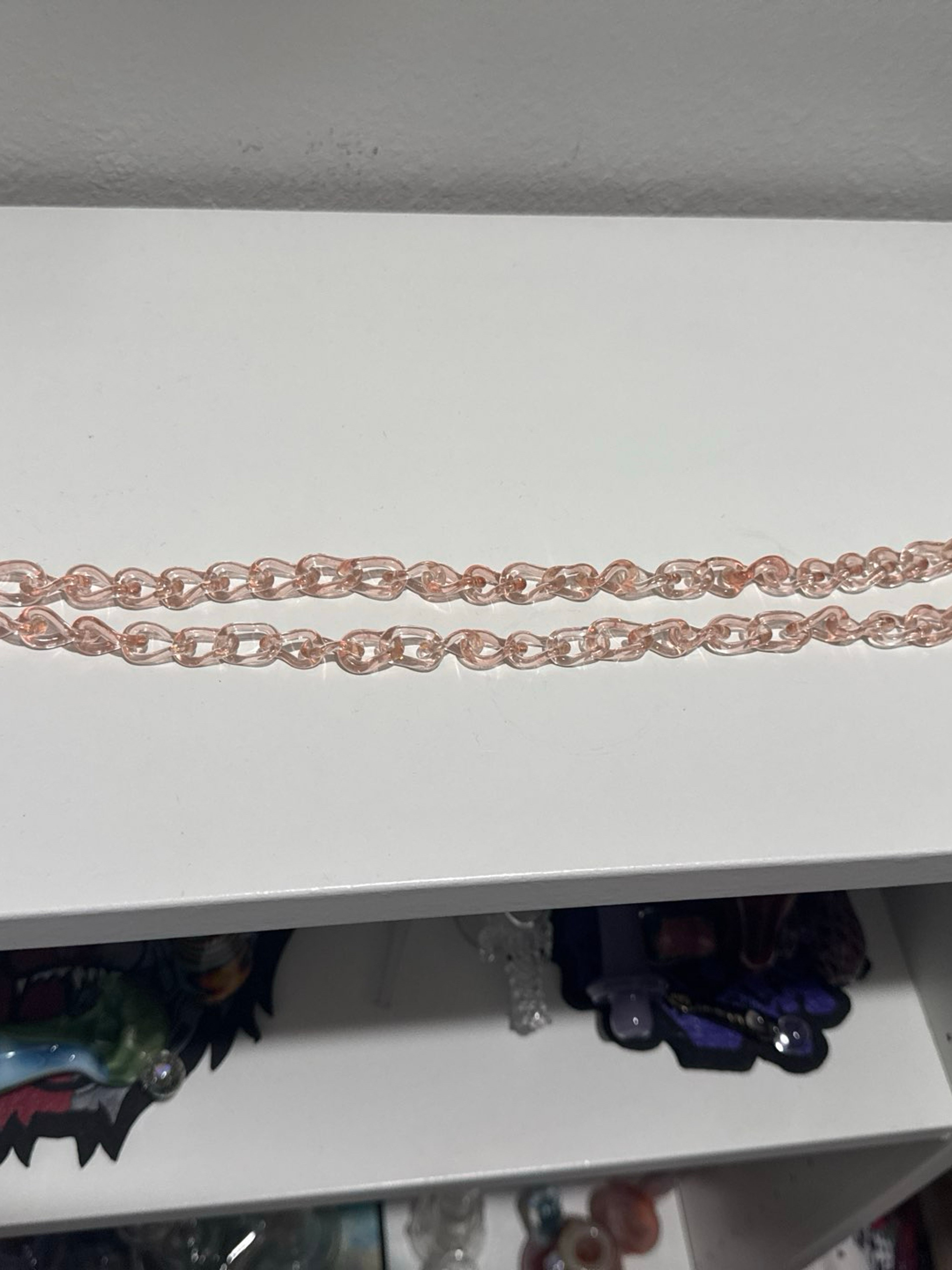 Watermelon drean glass necklass image 0