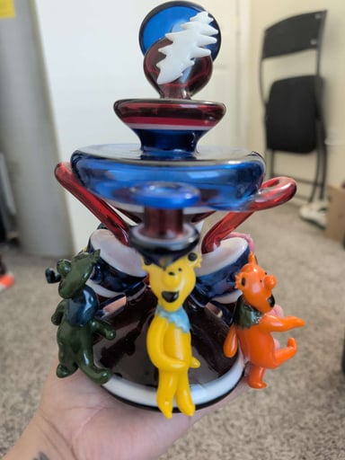 Preview pic of Visionary glass 10mm full sized grateful dead focal point recycler