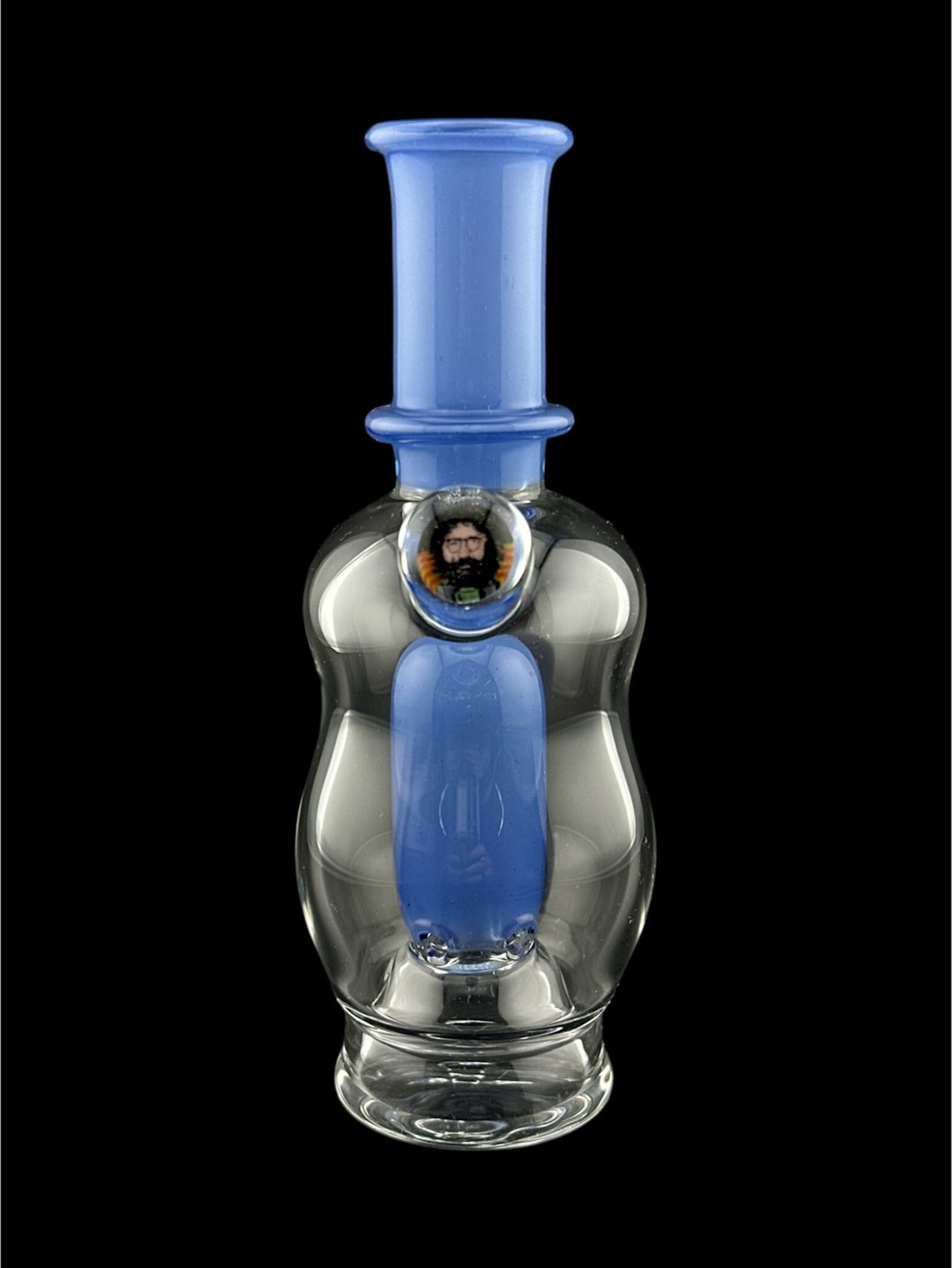Preview pic of Brand New Jerry Garcia milli w/ teal Peak attachment Rocko glass