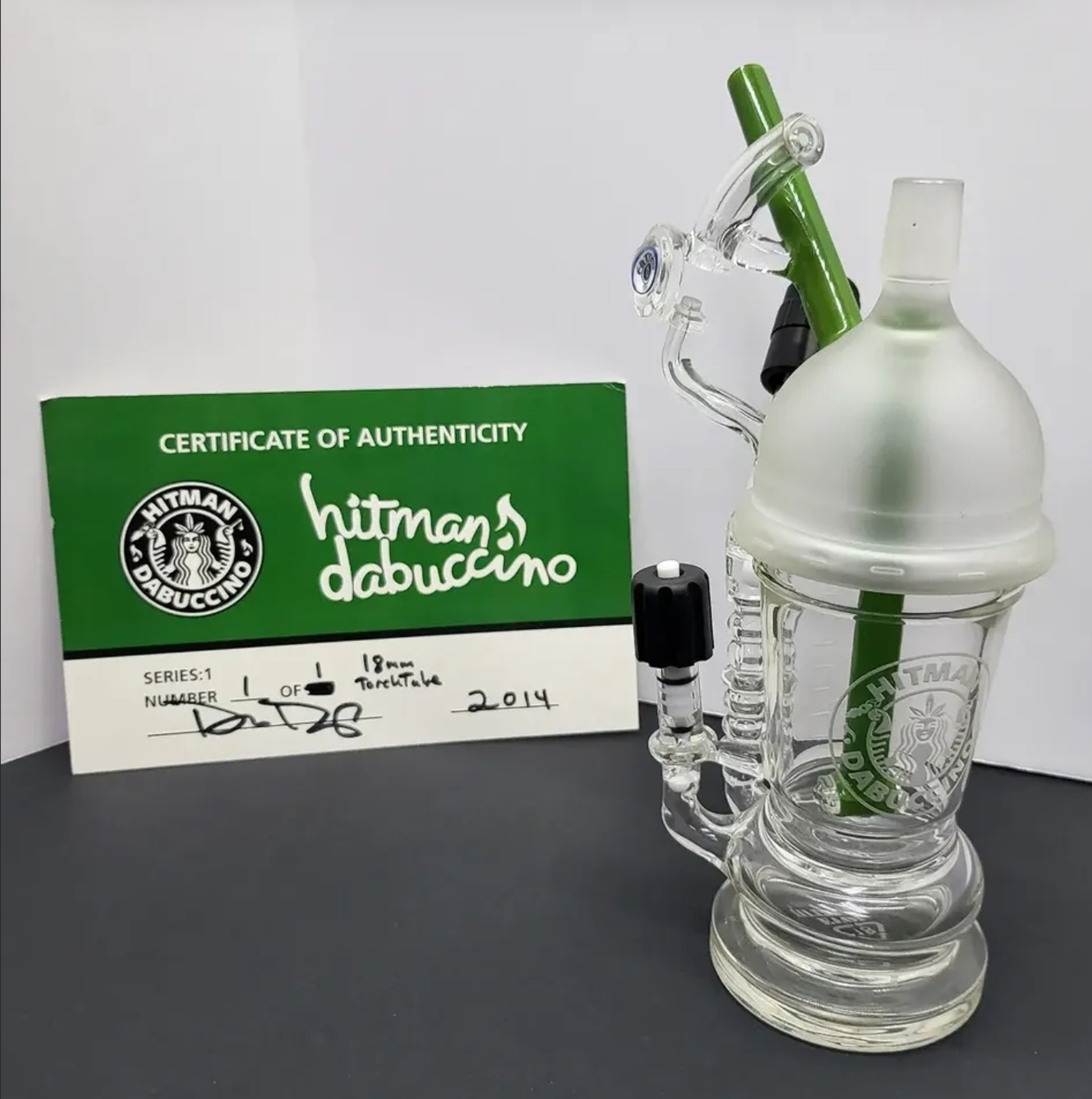 Preview pic of 2014 Hitman Dabuccino Torch Tube – 1 of 1 18mm – NEW – Signed COA