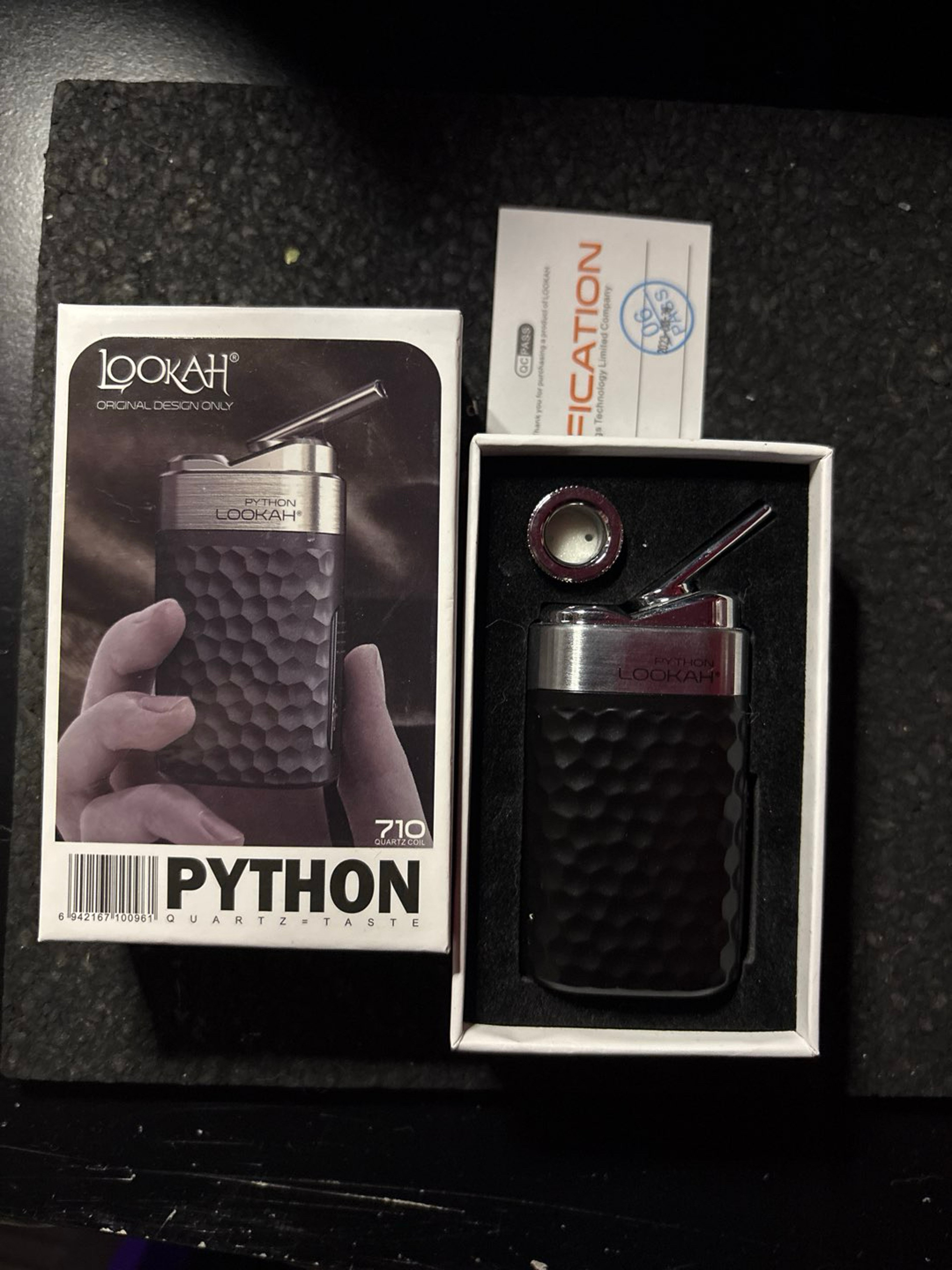 Preview pic of LOOKAH Python 710 Wax Vaporizer – Quartz Coil – Original Box – Used