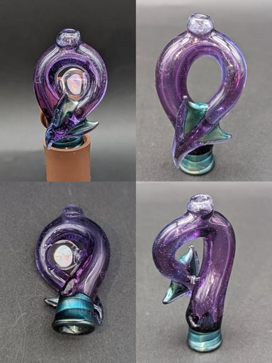 Preview pic of MAKO GLASS PUFFCO PIVOT TOP / MOUTHPIECE | DRAGON TAIL
