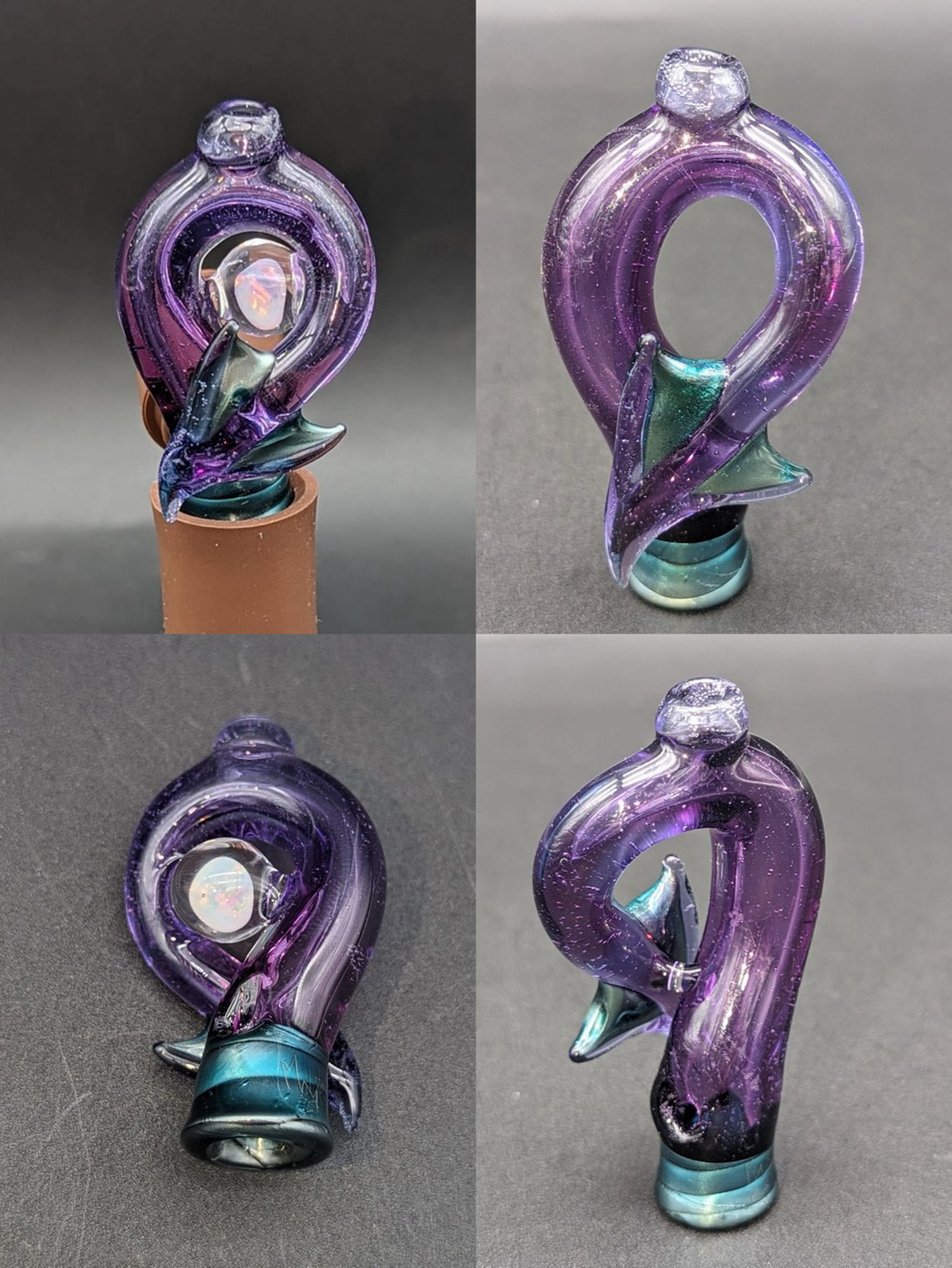 Preview pic of MAKO GLASS PUFFCO PIVOT TOP / MOUTHPIECE | DRAGON TAIL