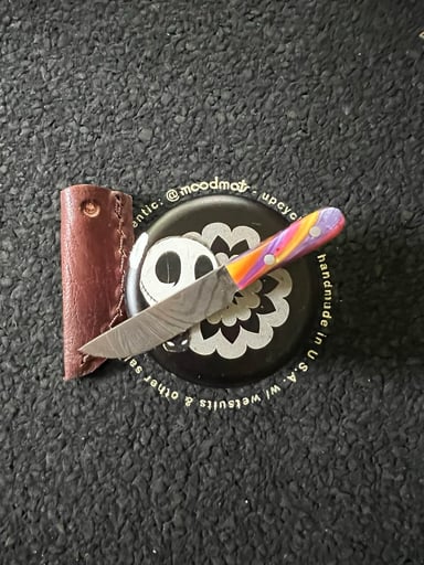 Preview pic of Magnetic Damascus Butcher Chef Knife Sword Dabber and Poker