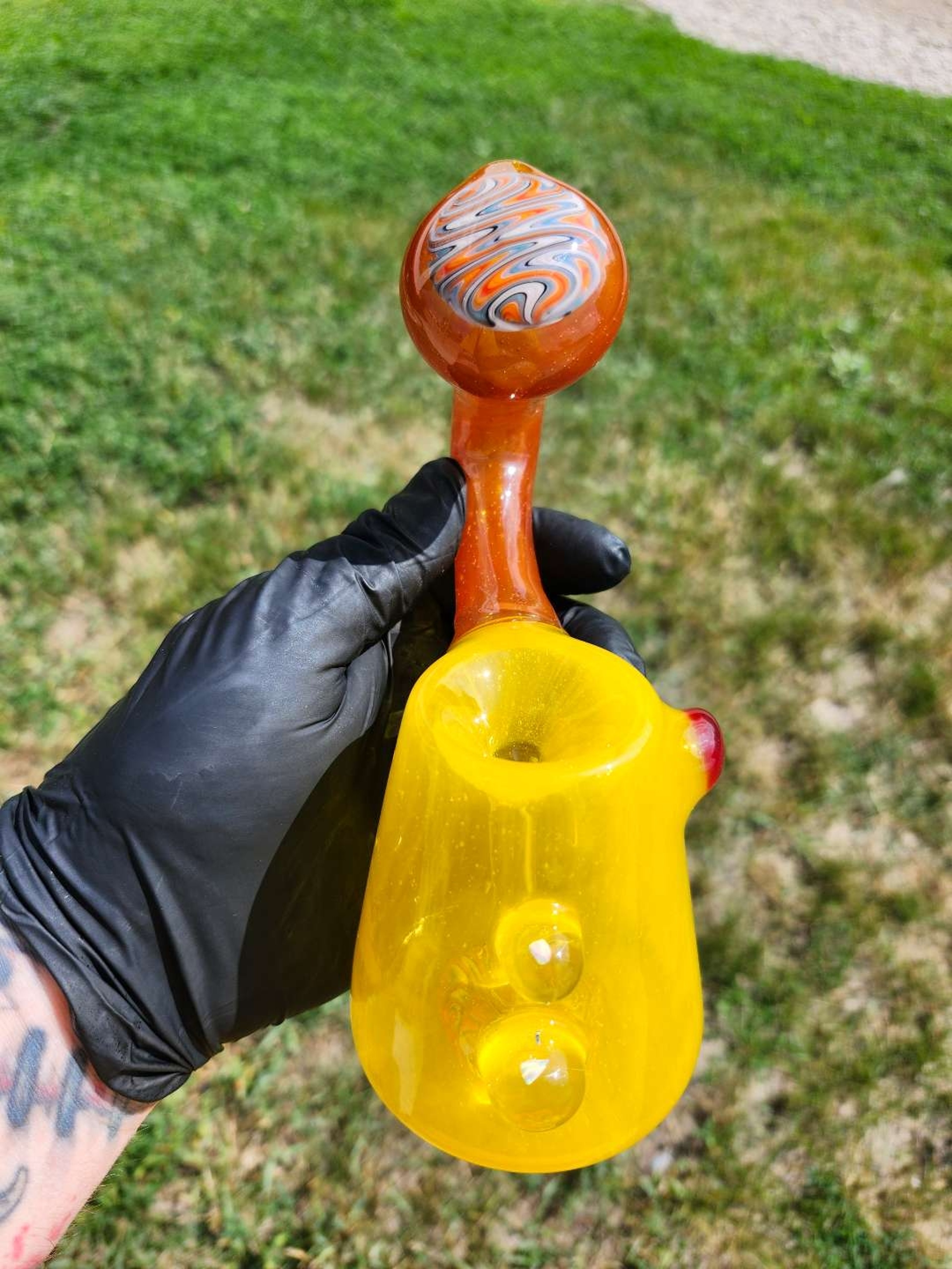 DEVILS_OWN_GLASS PUSH BUBBLER image 0