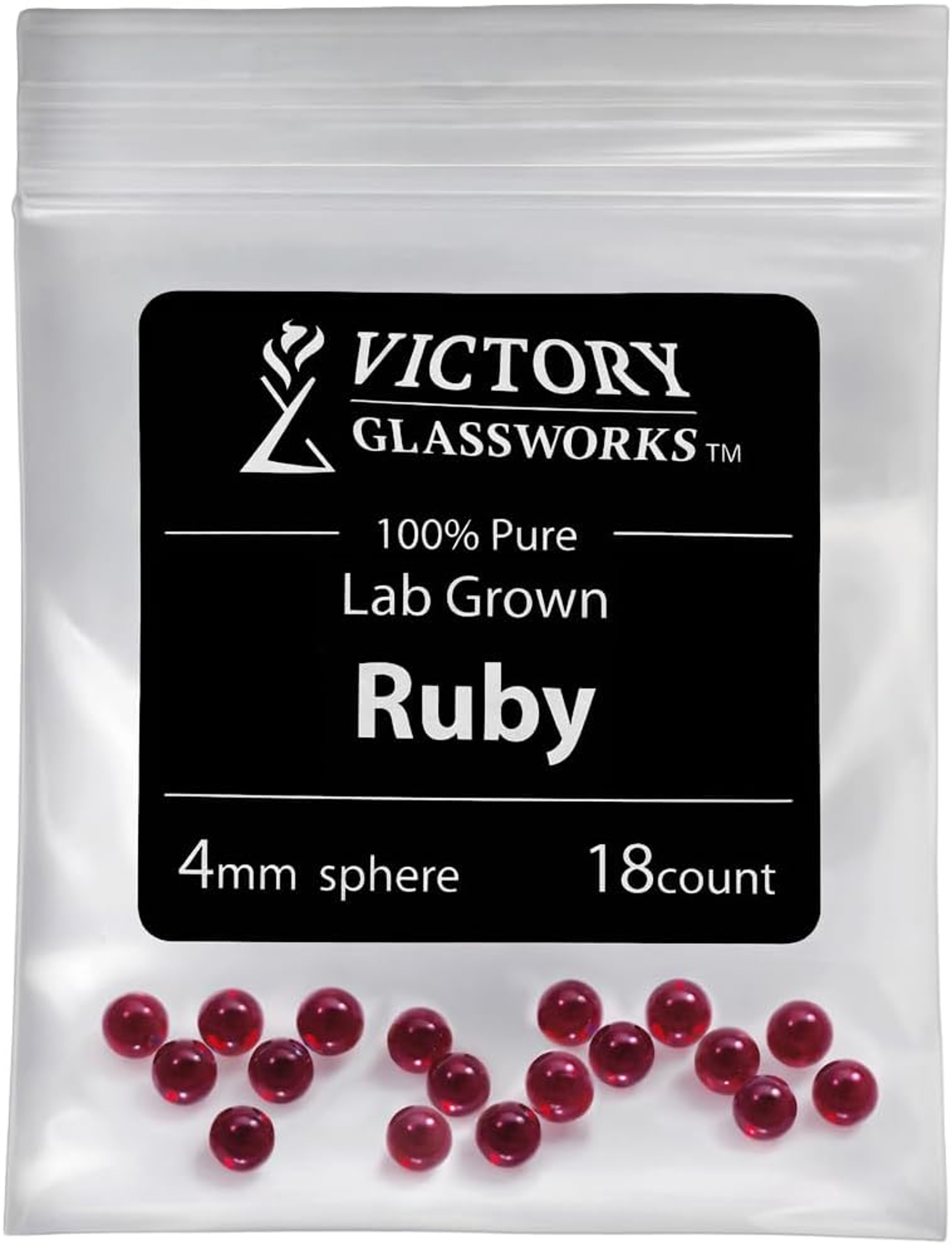 4mm Ruby Pearls 18 Pack image 0