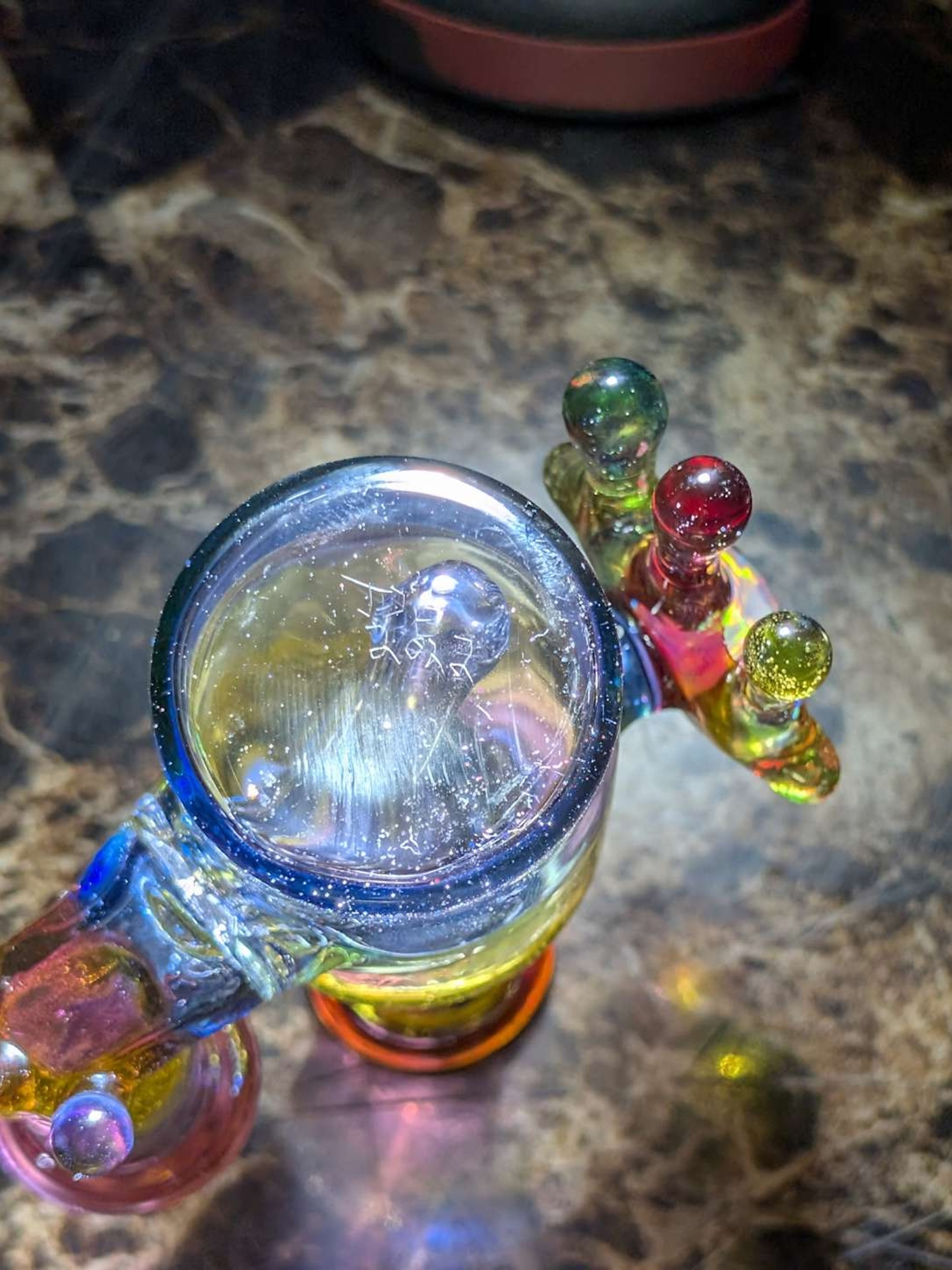 Preview pic of BRAND NEW JDG GLASS RAINBOW DRIP MINI RIG