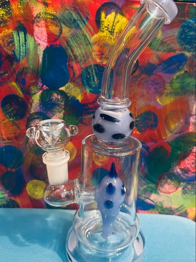 Preview pic of Cool glass crazy face water pipe