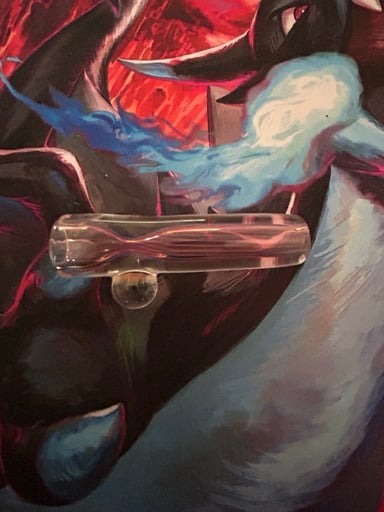 Preview pic of Moose and fire fumed chillum