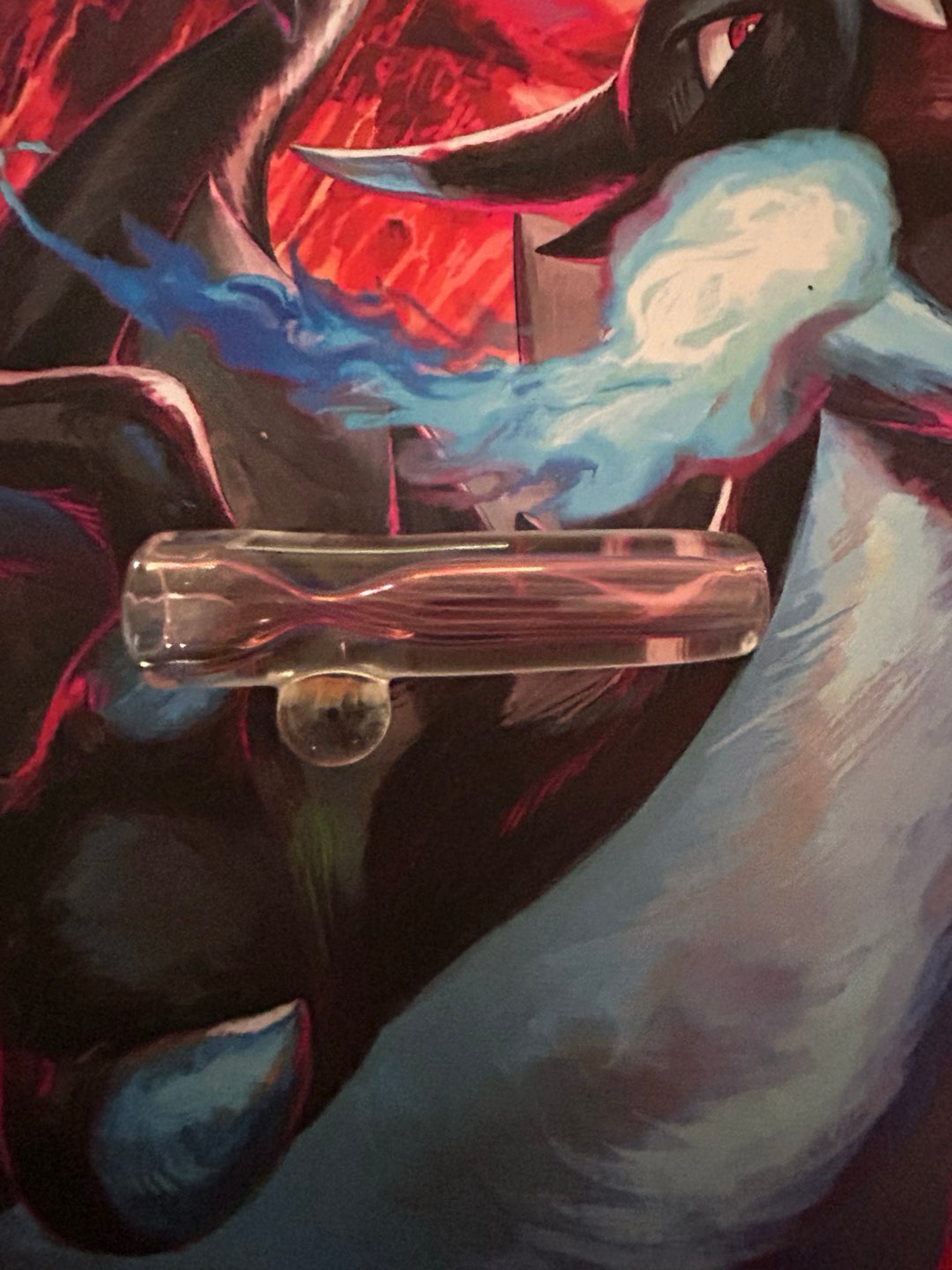 Preview pic of Moose and fire fumed chillum