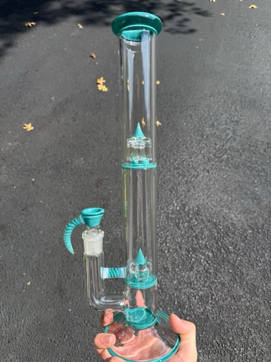 Preview pic of New School Glass 44mm Imperial – Aqua w/ Ghost Bands