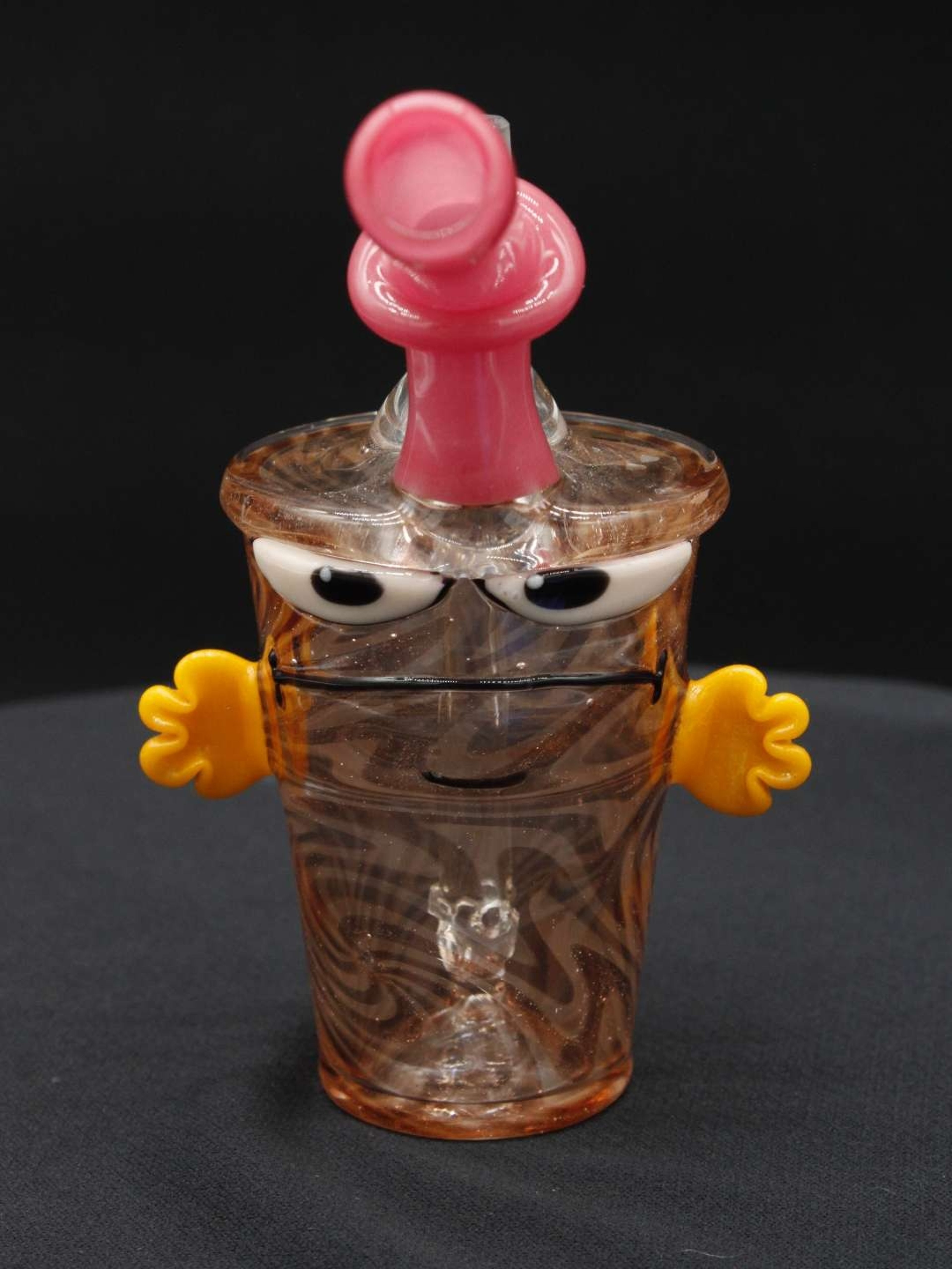 Preview pic of 5" Bob The Glass Blower "BTGB" Mini Dab Rig Master Shake Aqua Teen Hunger Force #13/15
