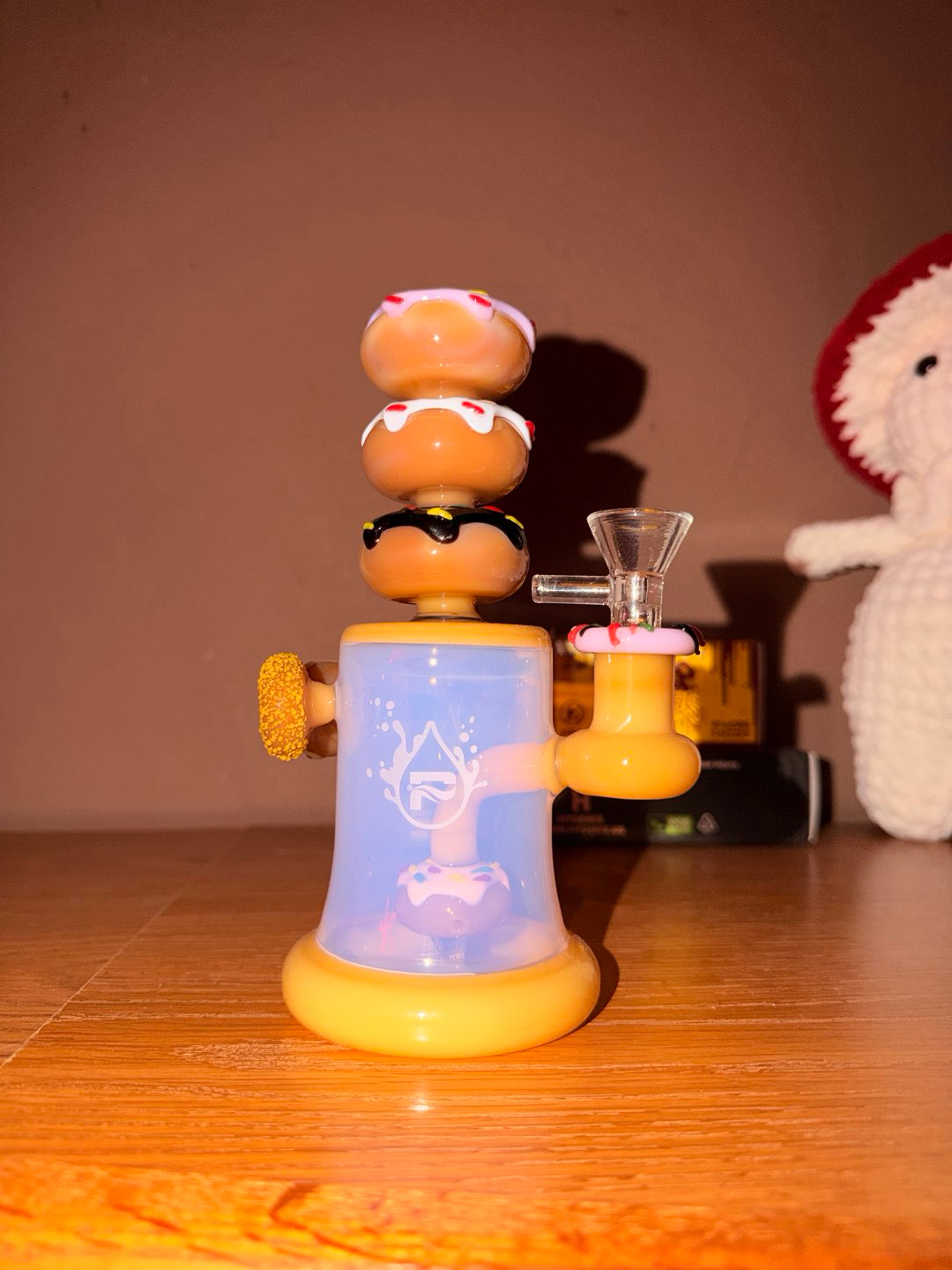 Preview pic of Pulsar Dreamy Donuts / Donut Staxx Mini Rig – Stacked Donuts – 14mm