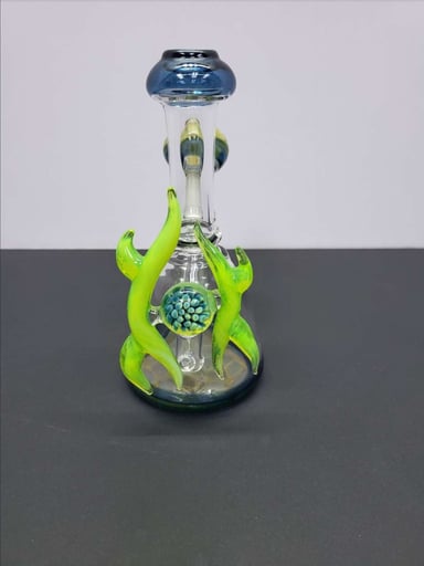 Preview pic of Heady Worked Rig w/ Matching Dome & Honeycomb Bottom - NEW OLD STOCK