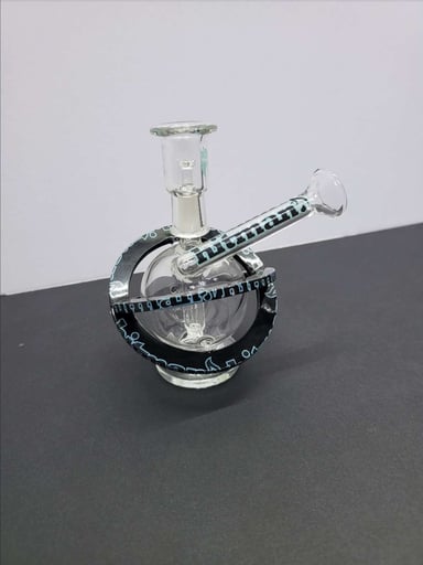 Preview pic of Hitman Glass Planet Rig - Black & Blue - New Old Stock