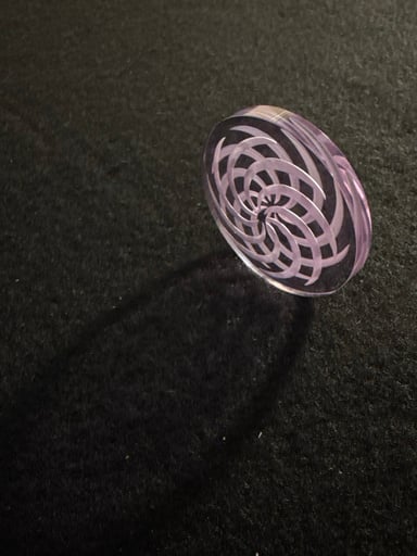 Preview pic of D Nail Spinner Cap Coin Purple Rain