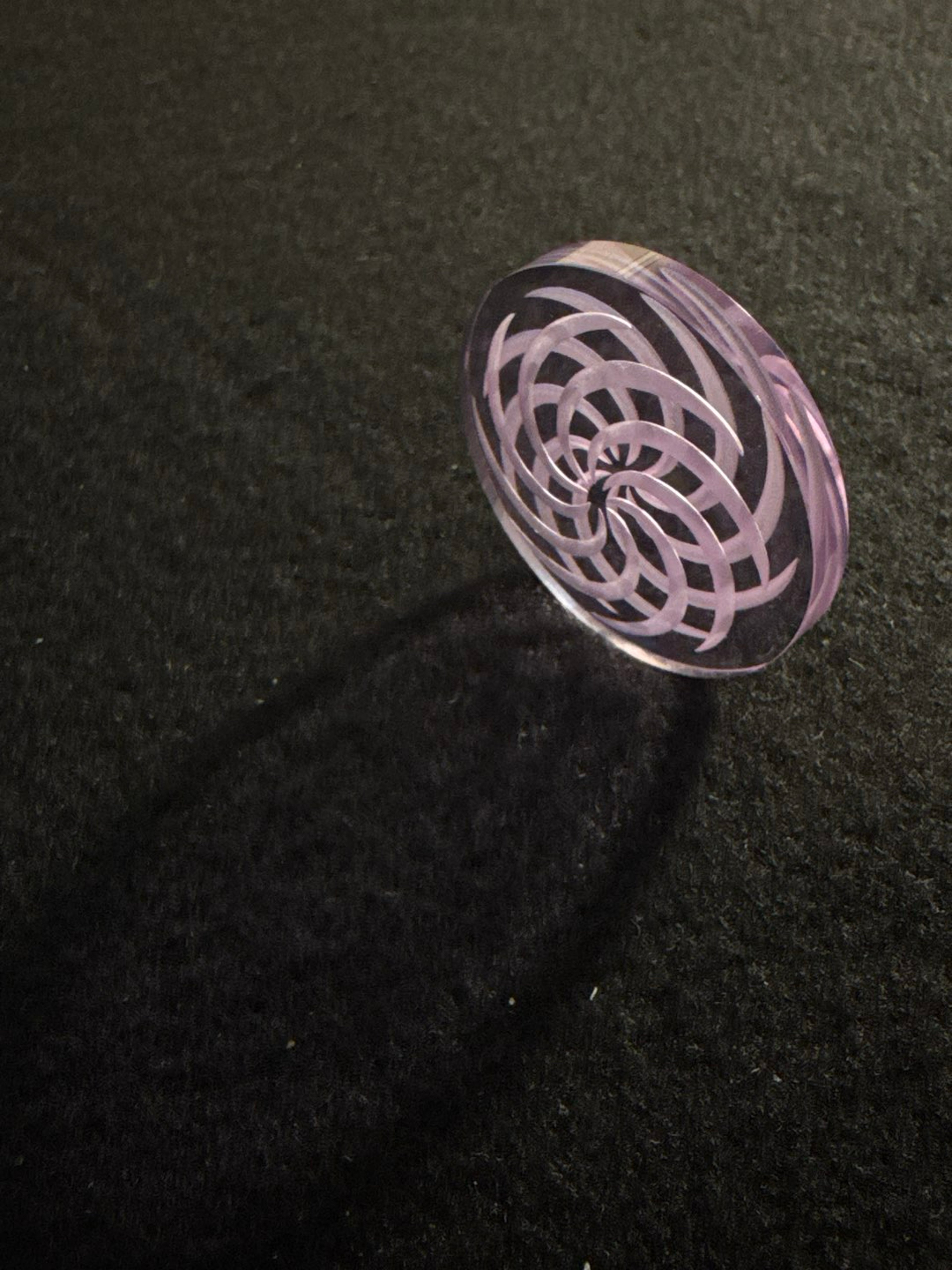 D Nail Spinner Cap Coin Purple Rain image 0