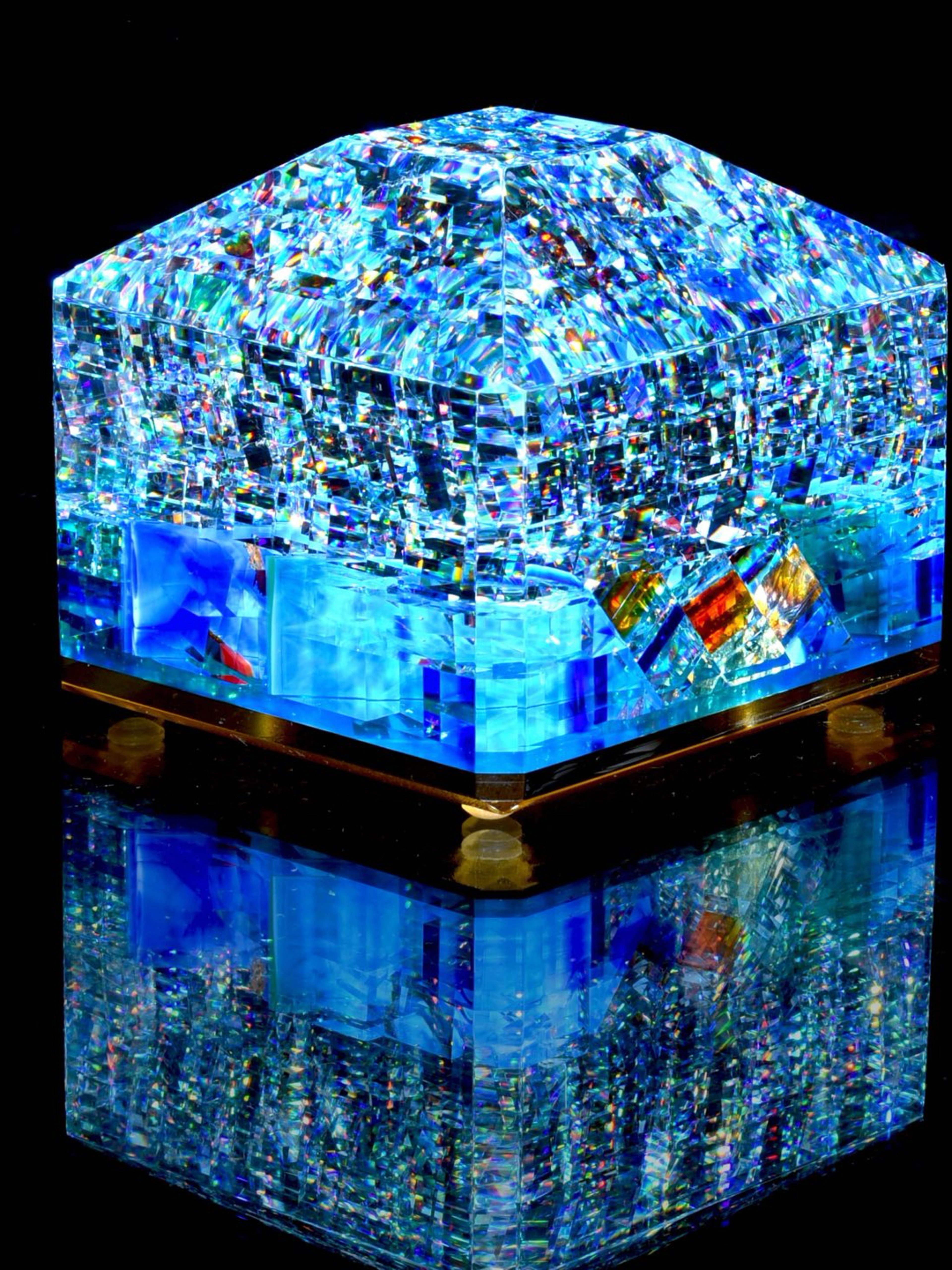 Jon Kuhn - "Bora" Coldworked Gemstone Paperweight image 0